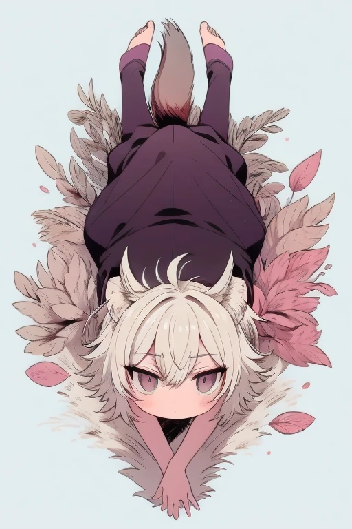 Animals, Fox-headed wolf carcass owl-winged lion tail