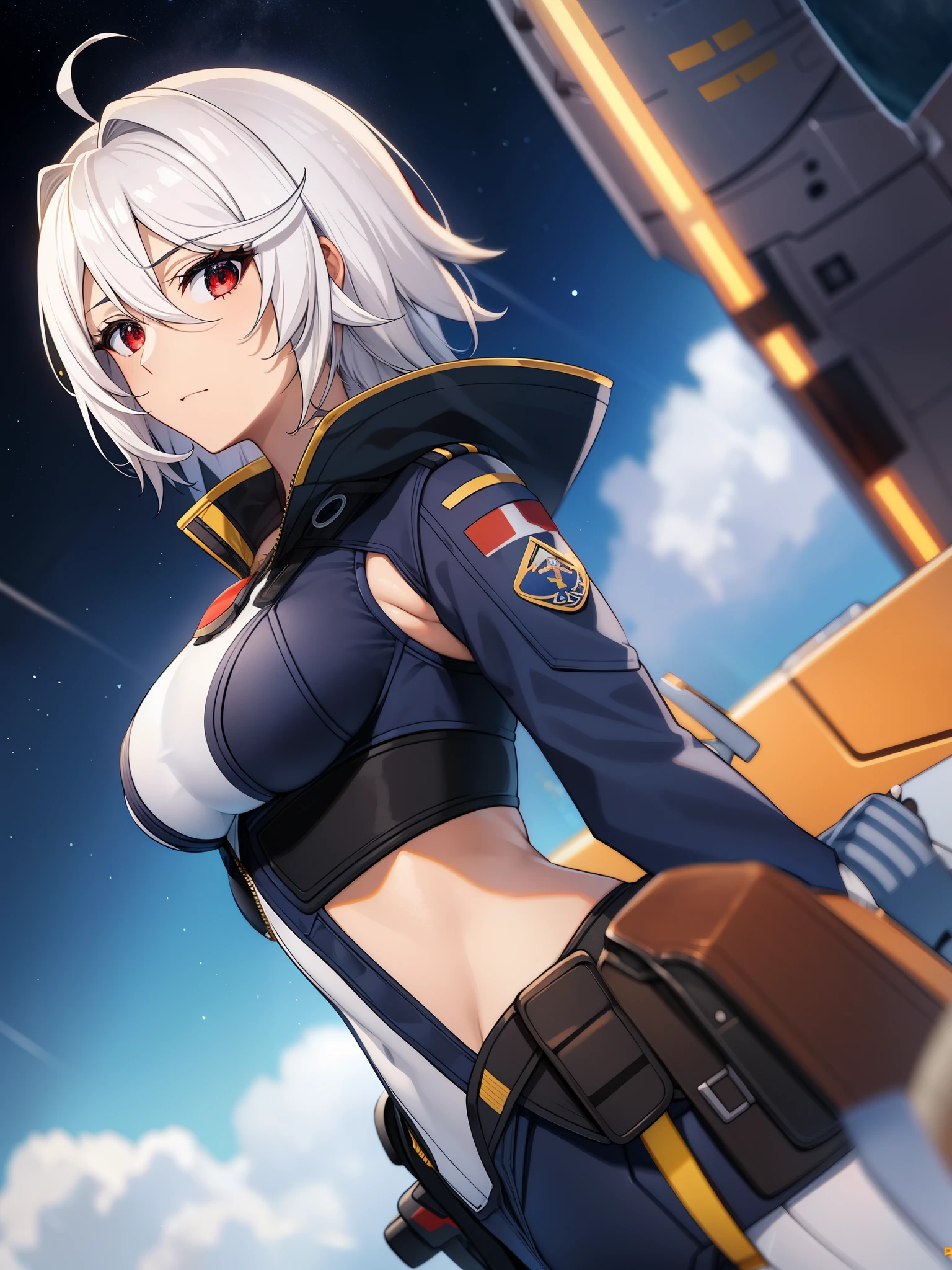 Space Battleship Yamato、Mars、Rei Yamamoto、big tits milf、big tits milf、big tits milf、Instructor、gray hair、short hair、Open the canopy and hover in a handstand position.、Grab the keyman&#39;s body、（（（brown skin）））+++、（（（brown skin）））+++、（（（brown skin）））+++、red eye、Ahoge、アキラpilot suit、pilot suit、belt、Jacket、ミリタリーJacket、Marsのアルカディアシティー出身者で、Mars出身者（marsnoid）has the characteristic red eyes of。skin color is brown、Hair color is white, almost silver。When she first appeared, she had long hair that covered one eye.、ヤマト乗組員になった時に思い切りカットしてshort hairーにした。Passionate and active。『Ark around the stars』、