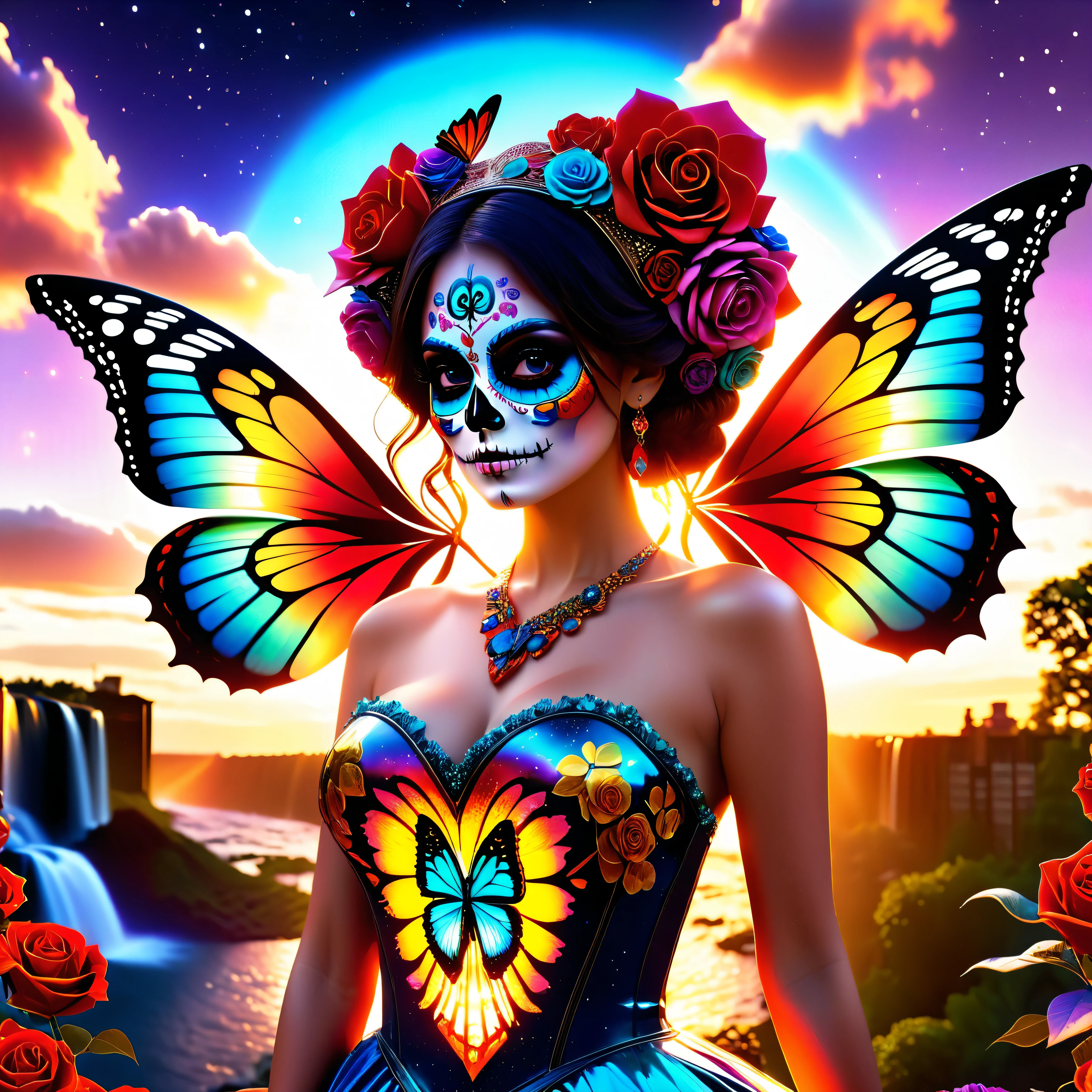 nebulae stars panoramic starry_sky sunset spacious Sunshine sunrise, BackView Guitarist (holding guitar:1.3) UnrealEngine5 ultra Cinematic_sunLight Diva Urban deep path equirectangular Stage Epic tmasterpiece retro dramatic scenes dynamic composition ultra_photo-realistic girl_Back-View rose Style Fullbodye Tattoo ❤ kanzite Heart symmetrical "Dia de los Muertos" Lys meticulously intricate beholder Eiffel ultra_high-details ultra_high-quality ultra_high-definition ultra_high-resolution gorgeous epic ((Brights eyes)) (Detailed eyes) ((ultra detailed hairry skin oil)) ((ultra realistic skin)) silk (The Little Faux Freckles Makeupgirl shiny facial skin silks) ((expressive characters reddener)) heavy necklace blink blink indigo turquoise Earth hearth sundrop jewelry straps on the shoulders of dress ((ultra sharp-focus)) frange ((captivating colors (Dia de los Muertos) colorful BridalDress)) optimal perfection accurate volumetric Lightning contrast global illumination cgi vfx sfx reflex Octane_render extreme improved UHD XT3 saturate radiant vivid DSLR HDR romm rgb pbr 3dcg fxaa blu-ray backlight colors-coded frontlight anti-aliasing fkaa txaa rtx ssao opengl-shaders glsl-shaders post-processing post-production cell-shading tone-mapping luminescence jewel Crystalline butterfly "Niagara Falls" CGSCOSITY invokes monarch fleuraison summon monster monstrous viceroy fire magic creature bloom Tourmaline crystal opal "Water Falls" population glass strange glow "Heavy Metal" chrome extremely detailed reflection sex nsfw naked varies multi etc. --v6 --s1000 --c20 --q5 --chaos100