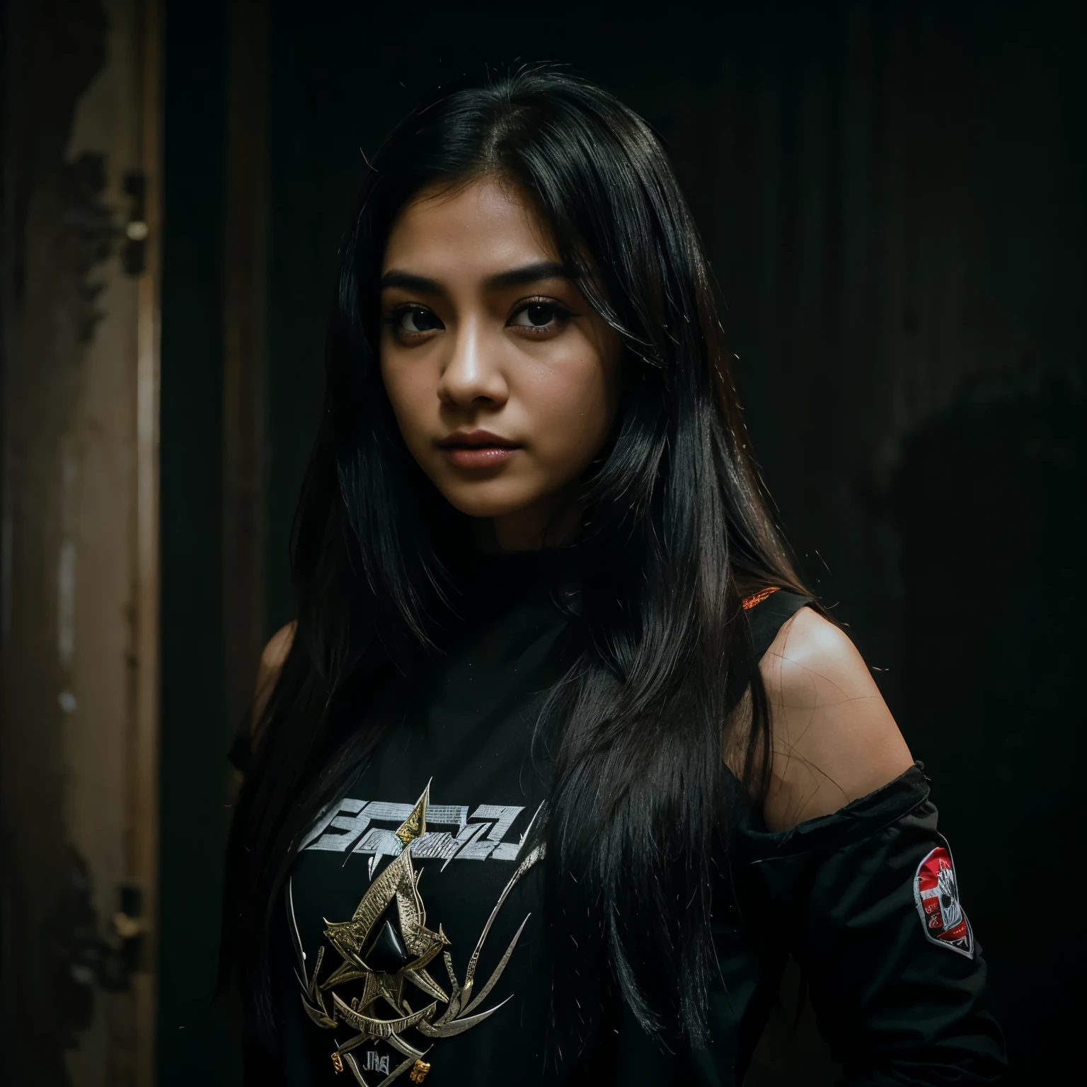 Gadis psikopat, seram, gelap, long hair perak and black eyes, dark, menyeramkan, cantik, keren, pemakanan yg menyeramkan dan gelap, membawa pisau penuh darah, cap cool, keren, huja, dekat, menyeramkan, psikopat