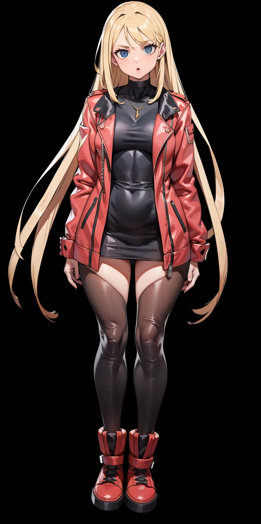 ((BLACK BACKGROUND)) full body, looking at viewer