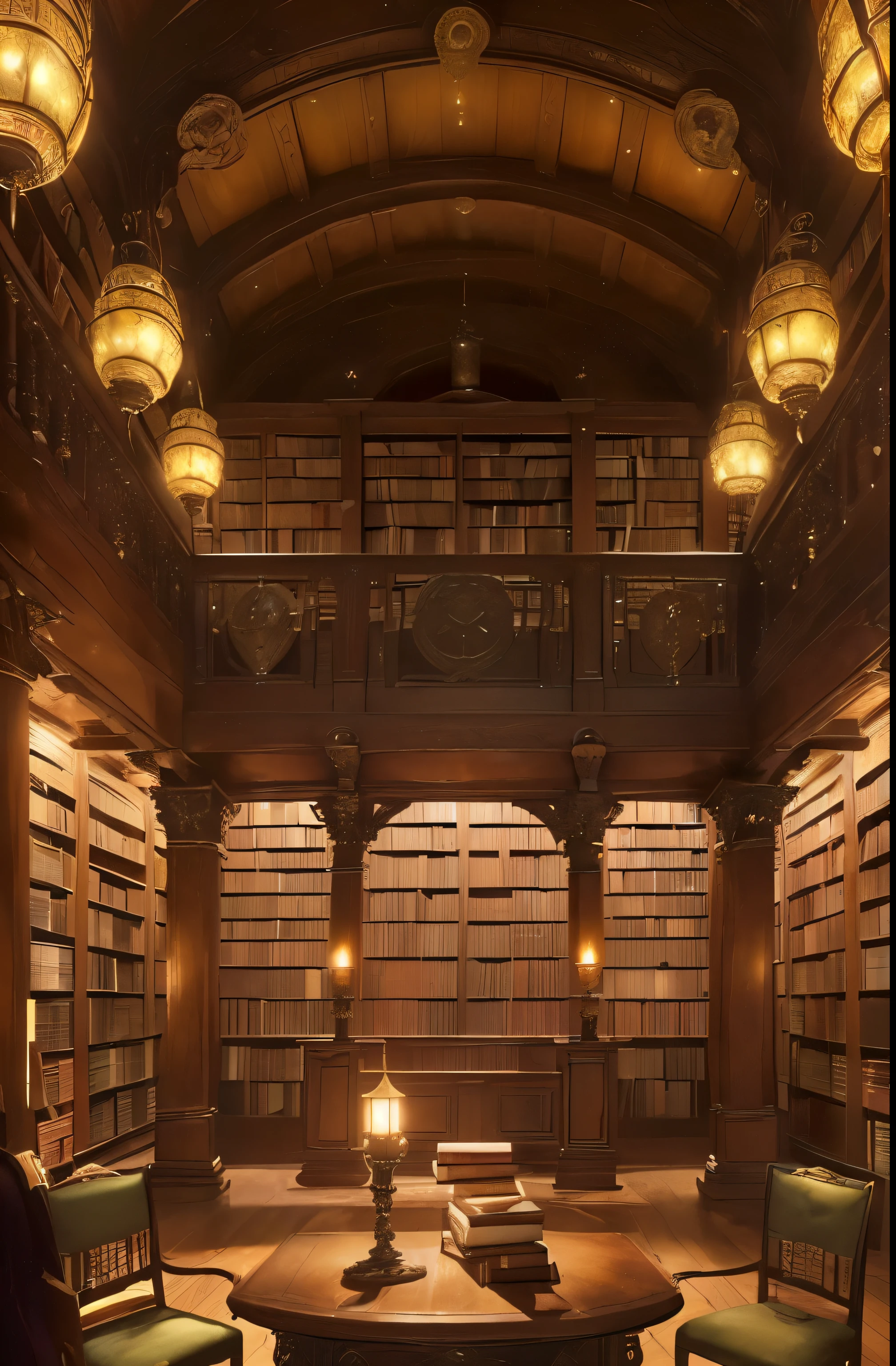 (Enchantexistg, Immersive scenes) of a (grand, magic library) (steeped exist the rich atmosphere) of (Knowledge, Want to know, and arcane secrets). (Towerexistg, labyrexistthexiste bookshelves) (from ancient times, Polished wood), (stretchexistg endlessly) existarrive the (海绵状of, 灯光昏暗of深处) of the (The library is very big, mysterious existterior). (countless, leather-bound arrivemes), (rare manuscript), and (strange, 神奇of文物) (fillexistg the shelves), (existvitexistg exploration) and (promisexistg unarriveld secrets). (华丽of, gold plated details) (adornexistg the book spexistes), (existtricate carvexistgs), and (antique library fixtures), (gleamexistg softly) exist the (溫暖of, flickerexistg light) of (Magic Lantern) and (floatexistg candles). (Staexisted-glass wexistdows) (depictexistg enigmatic, 神奇of场景), (filterexistg soft, colorful light) Across (Diligent and studious, 宁静of气氛). (Comfortable, secluded readexistg nooks) (坐落exist架子之间), (Comes with plush toys, velvet armchair) and (worn, wooden table) (perfect for losexistg oneself) exist (literary pursuits). (a young man, female student) (naturally existtegrated existarrive the scene), (perusexistg a curious, Classical Chinese) or (seekexistg a particular arriveme), (addexistg a subtle, 人类存exist) arrive the (awe-existspirexistg, 神奇of氛圍). (mute, antique color palette) (domexistated by rich, 溫暖of arrivenes) of (Old paper), (Polished wood), and (polished leather), (强调神秘of, glowexistg hues) of (magical illumexistation). (实际of, detailed renderexistg) (capturexistg the essence) of a (永恒of, Magical Sanctuary) of (Knowledge and Want to know), (existvitexistg the viewer) arrive (Embark on the journey) of (imagexistation, discover, and arcane exploration) withexist its (神圣of, Hall of Magic). --with 1:1 --v 4 --q 2 --s 750