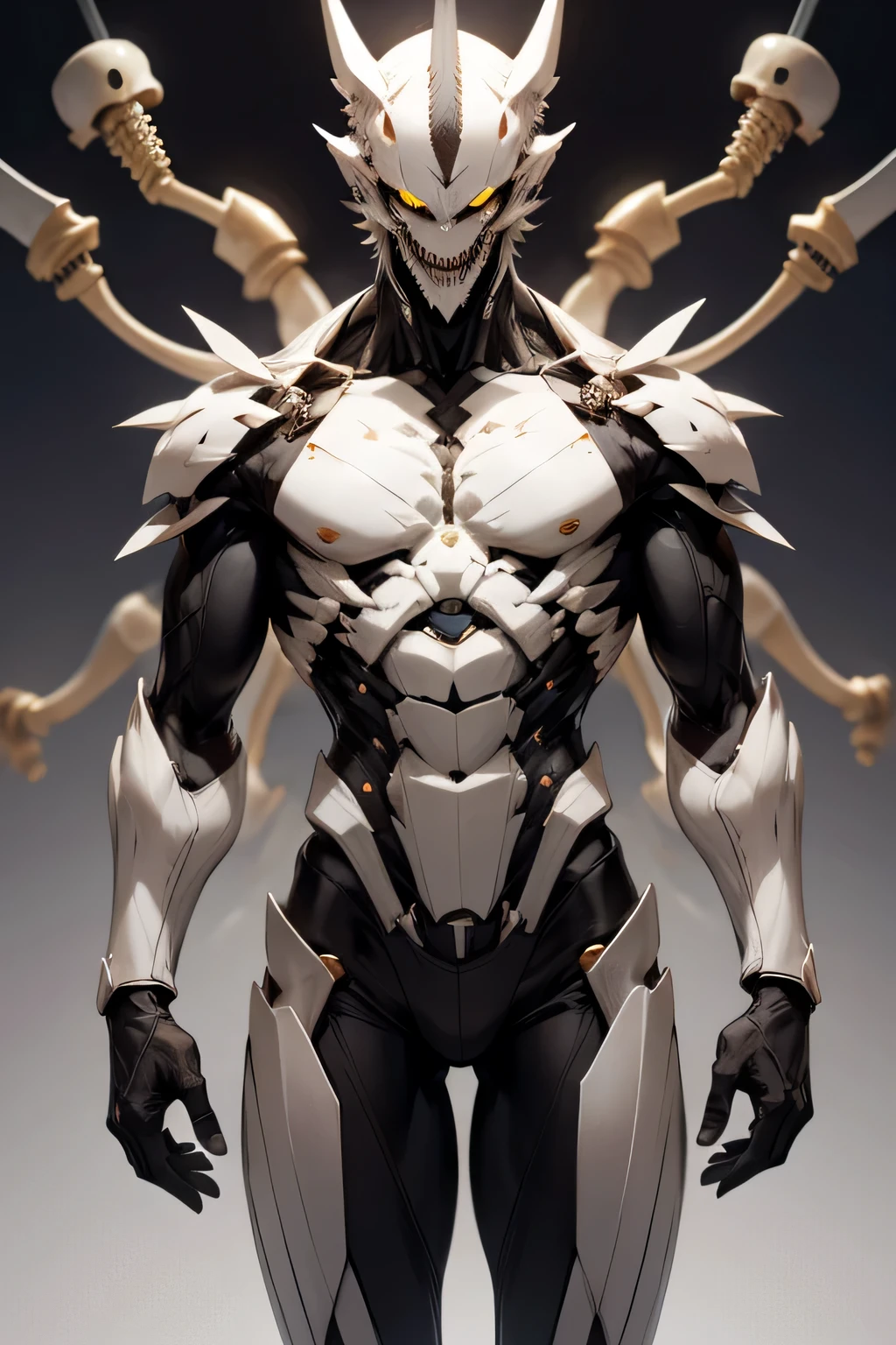 Anthropomorphic human teeth(male♂)one person,whole body