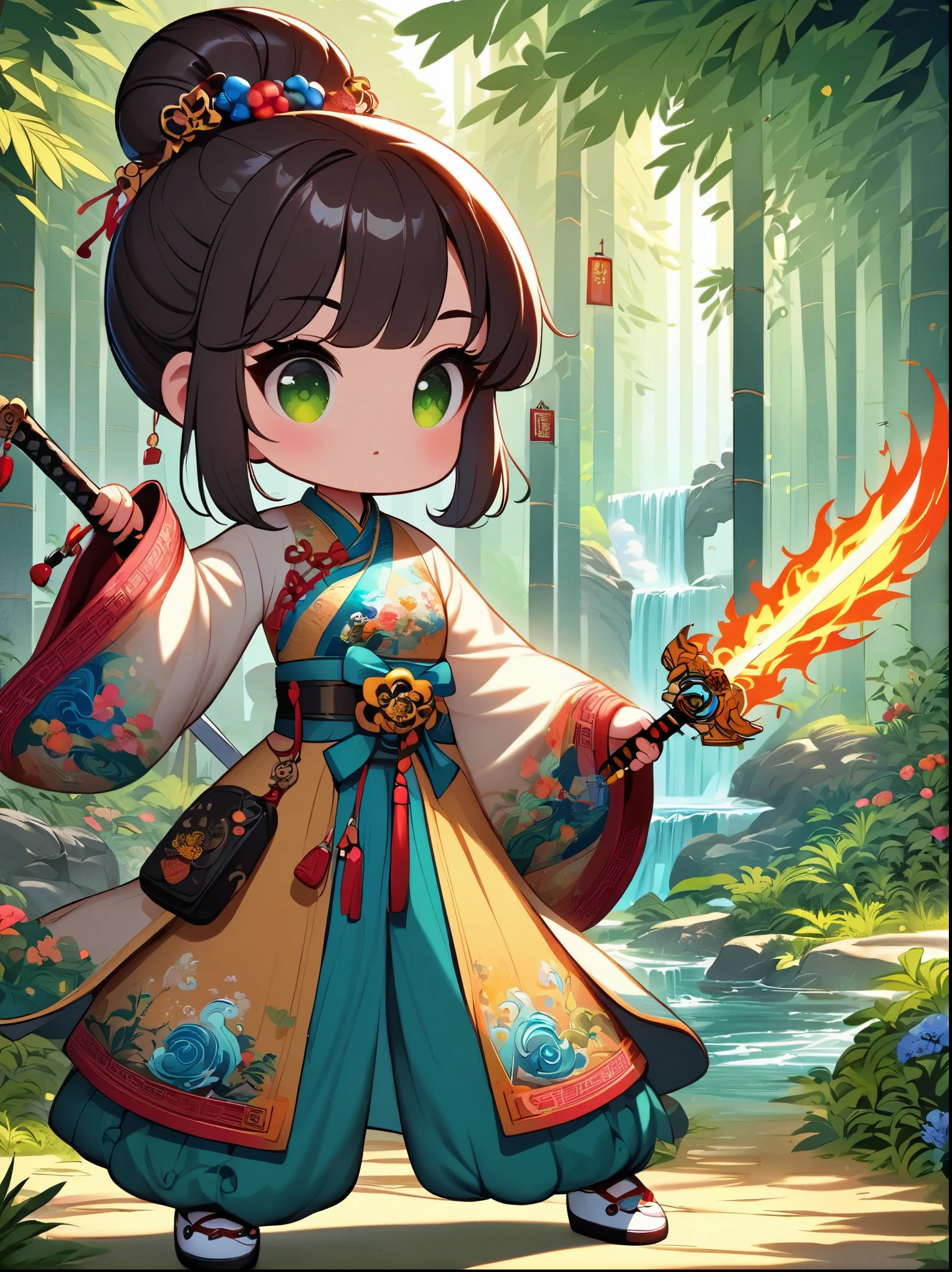 Chinese Style Kung Fu Dragon Boy XL- 中国风功夫龙小子XL