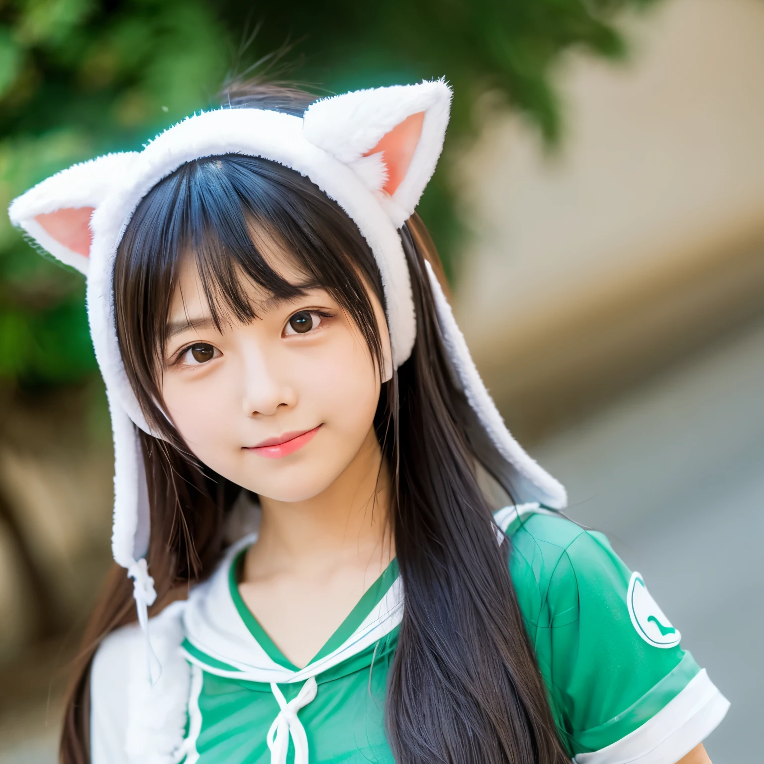 2D fox ears cute girl
