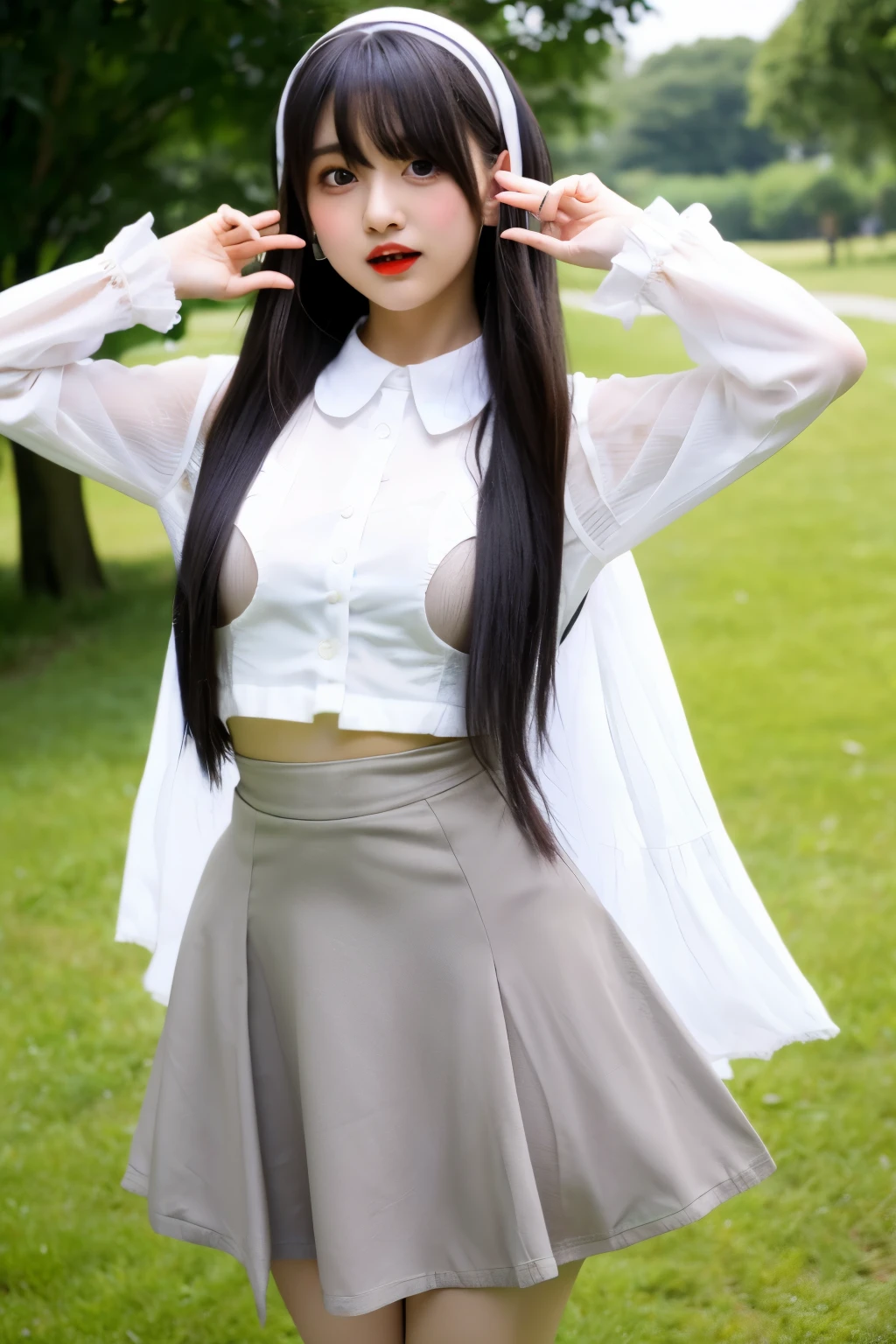 Fluttery skirt girl tuck up [nipple] Alice in Wonderland Lolita Lolita