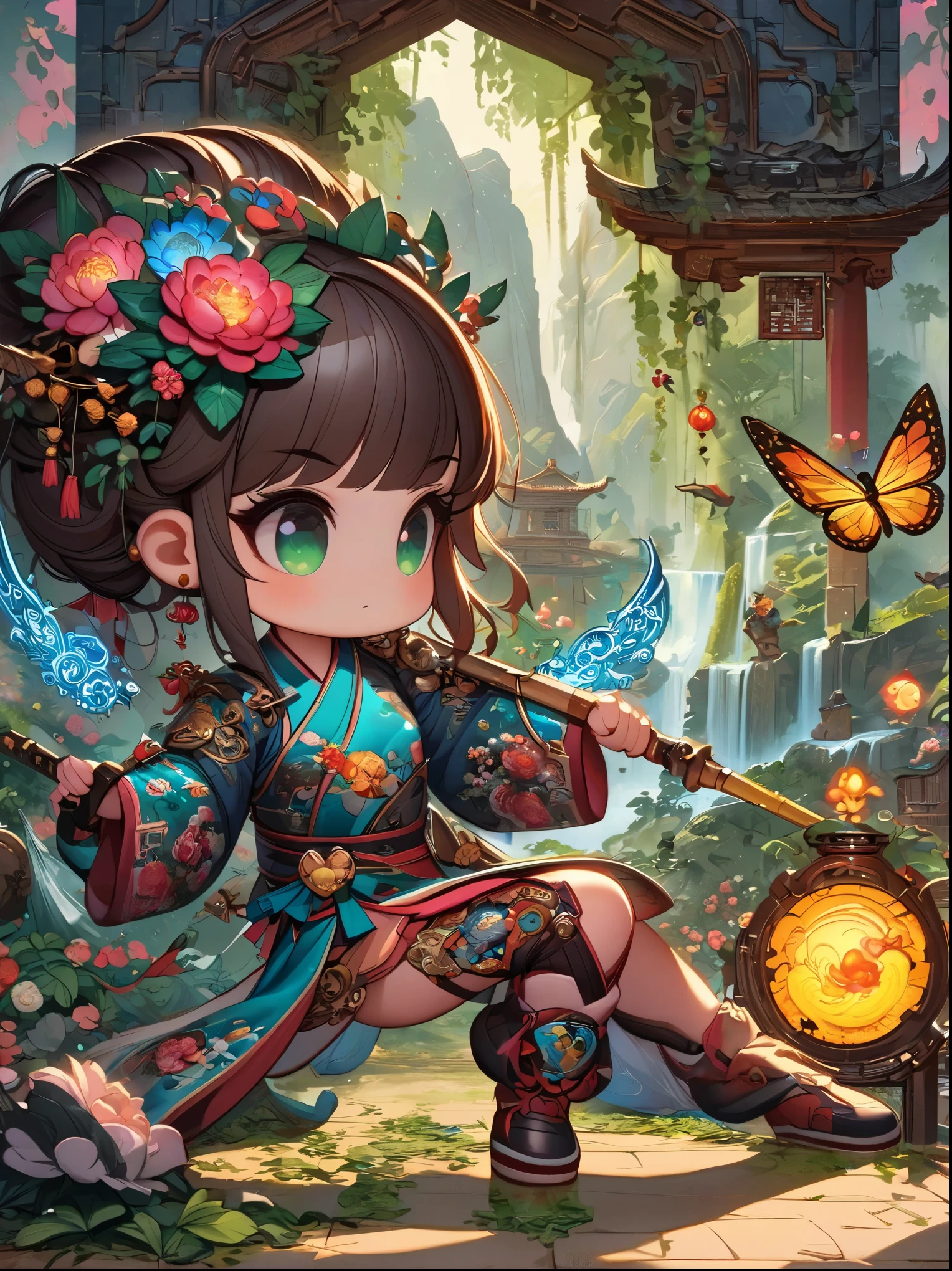 Chinese Style Kung Fu Dragon Boy XL- 中国风功夫龙小子XL