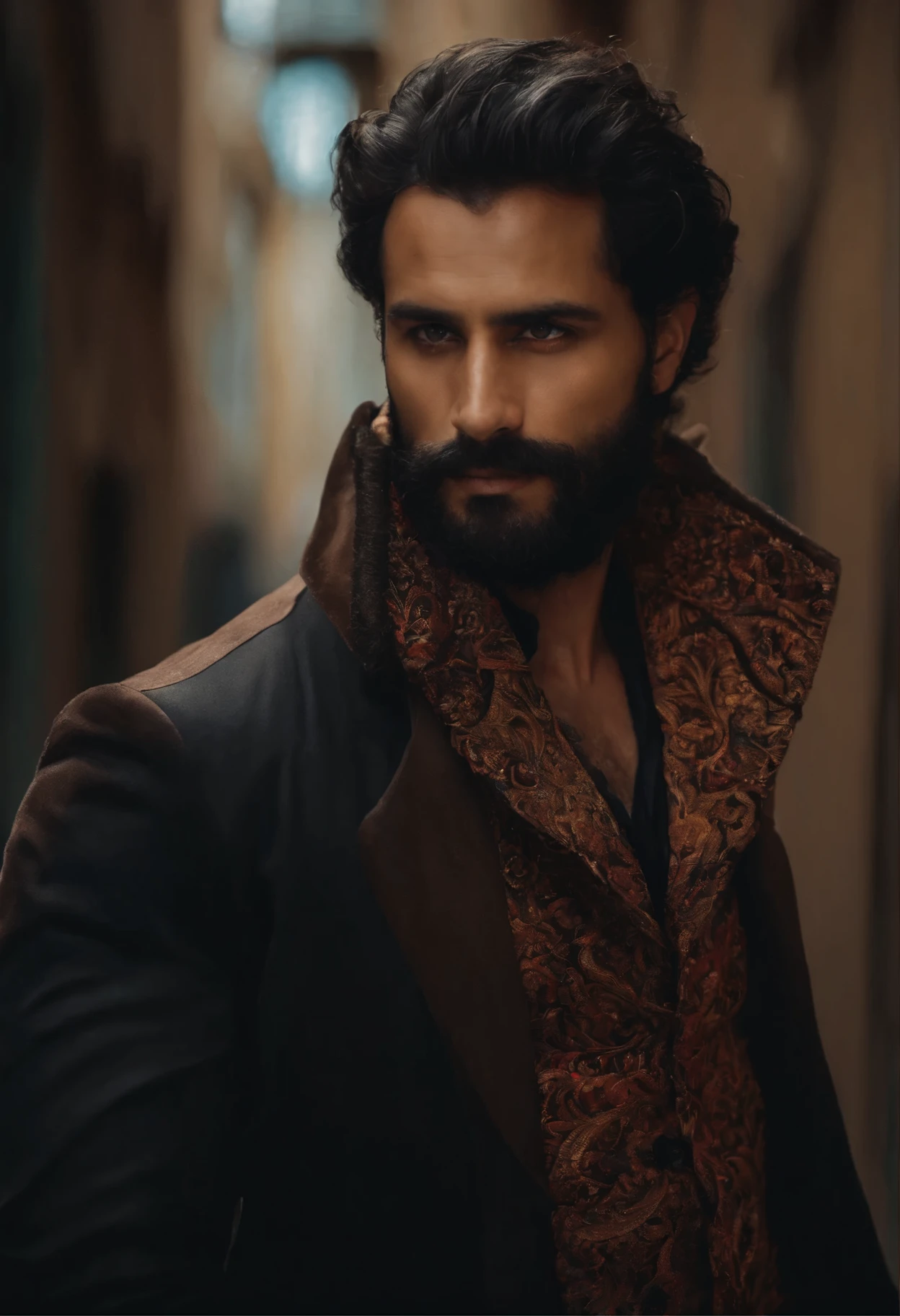 Quiero un hombre calvo, con ojos negros, barba recortada y moreno.