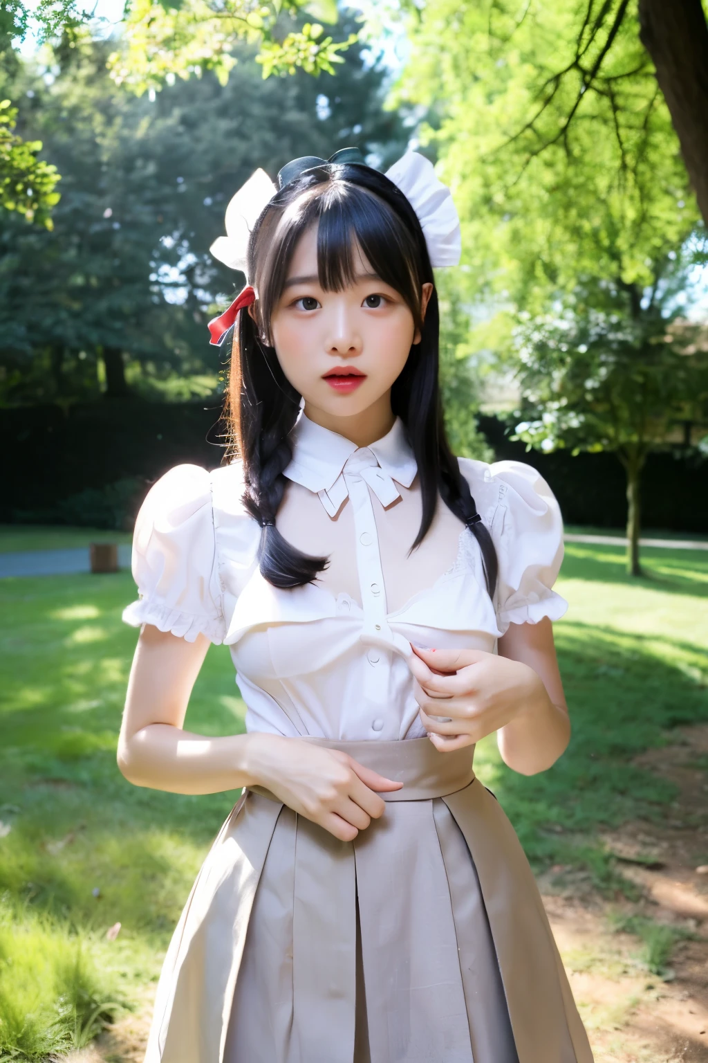 maid {nipple} Fluttery skirt girl tuck up Alice in Wonderland Lolita Lolita
