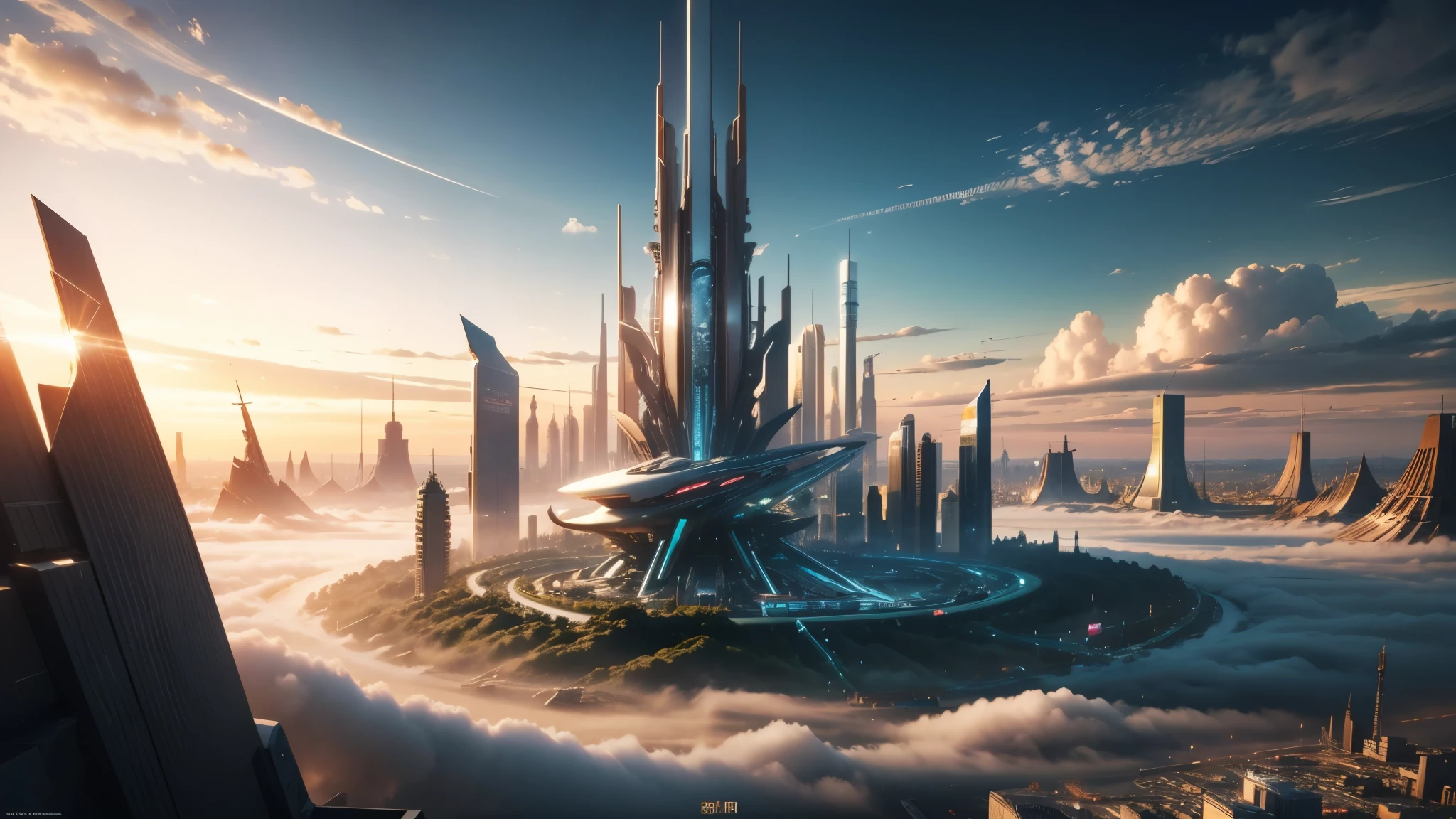 good quality, ultra high resolution，masterpiece, 8K，（reality，detail，close up）futuristic city
