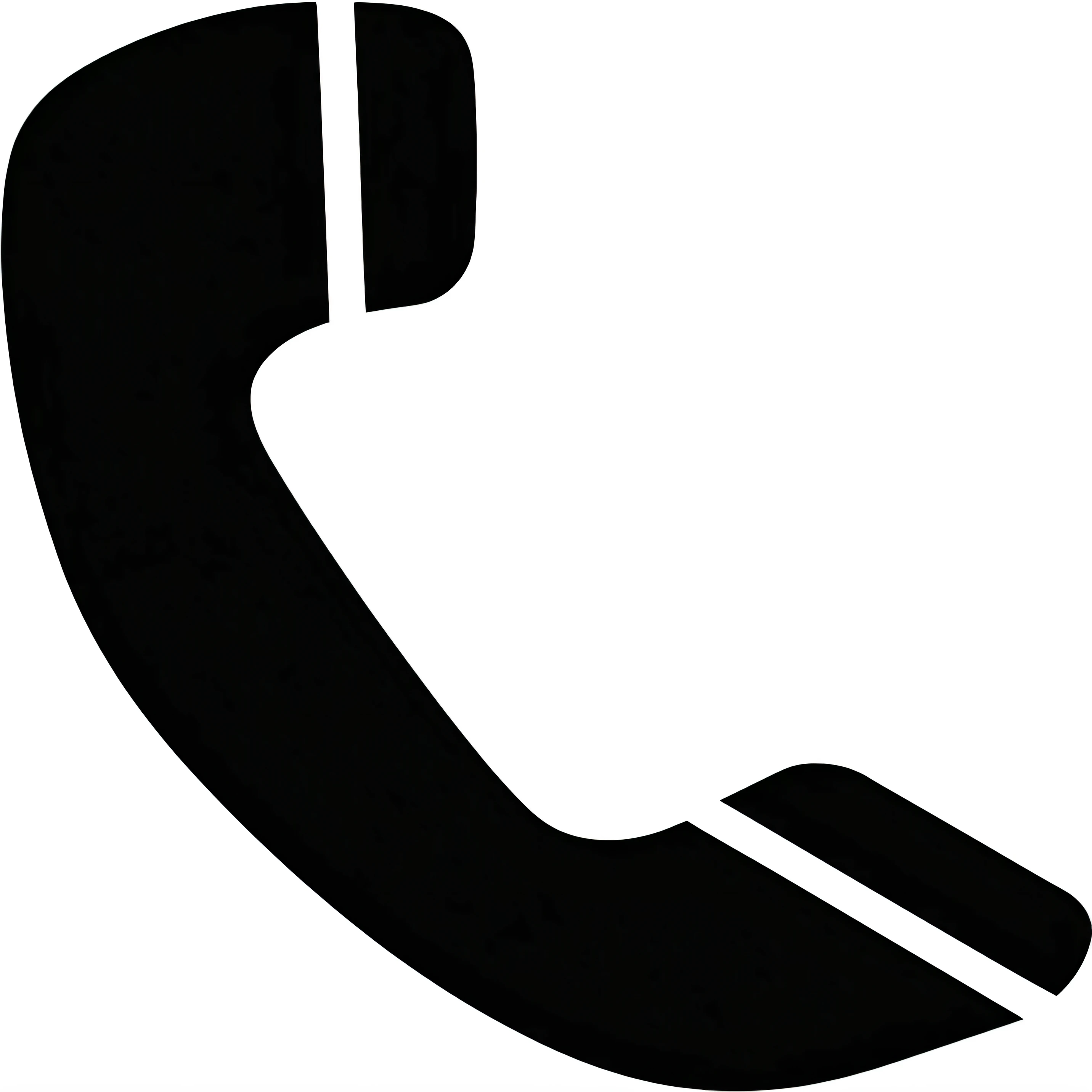 a black and white image of a phone receiver, telephone, logo without text, uploaded, call now, phone, corporate phone app icon, isolated on white background, cellphone, icon black and white, have a call to action, telephhoto, no - text no - logo, i've been trying to call, phone photo, high quality photo