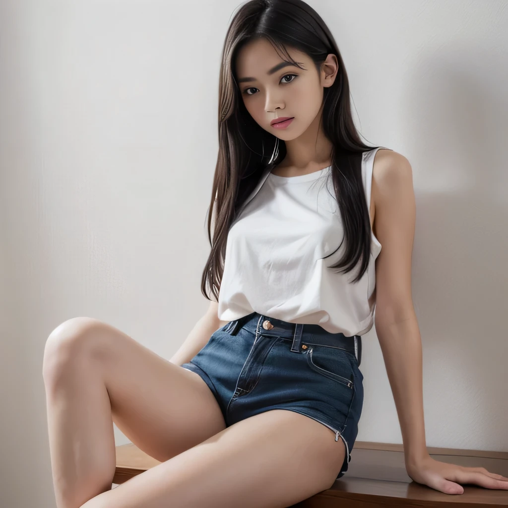 cute teen girl, height: about. 160cm, brown eyes, Bright and cute colored clothes, long straight black hair, masterpiece, 最high quality, 超high quality, high quality, High resolution, ultla High resolution, confused, 4k, 8K, 16k, very detailed, Complex, great shading, high contrast, realistic, photo realistic, Raw photo, photo shoot, Ultra-detailed illustrations, shortening, perfect anatomy, correct anatomy, perfect proportions, perfect face, perfect hands, perfect legs, perfect fingers
