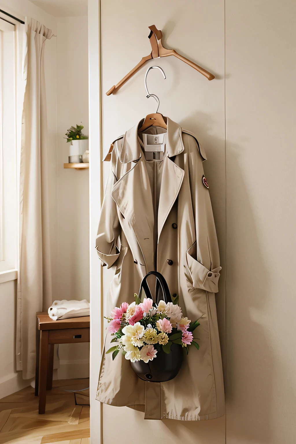 flower、pot、Coat hanger