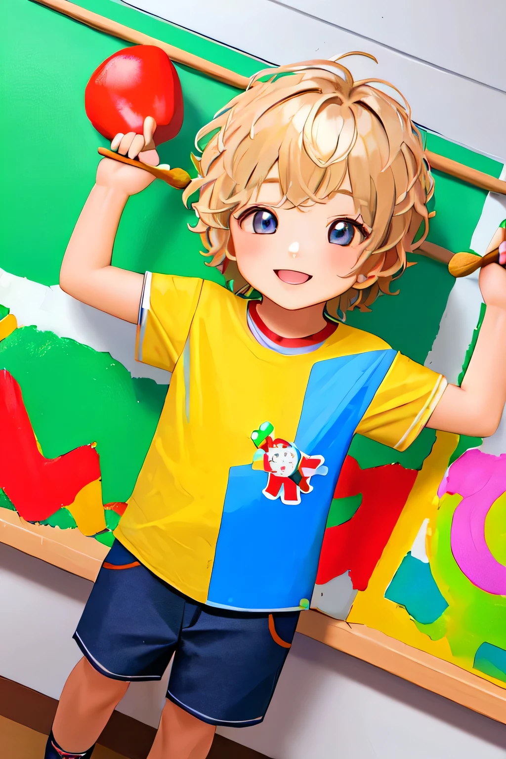 ((highest quality)), ((masterpiece))
little man&#39;kindergarten clothes　
