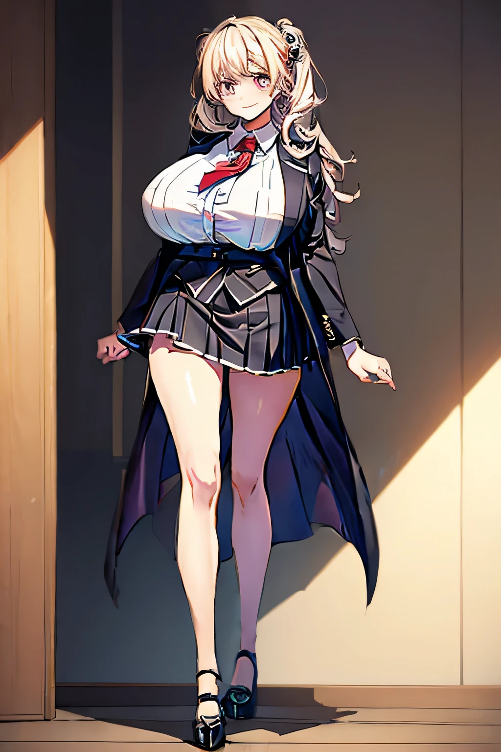 ((masterpiece, Highest_quality:1.8)),16k,ultra high resolution,alone,super detailed,wallpaper,realistic, fashionモデル,Hello、fashion,docking blazer,docking skirt,company employee,((huge_chest:1.3)),full body shot,((masterpiece, Highest_quality:1.8)),16k,ultra high resolution,alone,super detailed, detailed face,fine eyes,very cute and beautiful girl ,thin waist,perfect beautiful eyes,perfect cute face:1 Beautiful woman with perfect figure:1.8,thin legs,beautiful feet,(huge_tits:1.5),japanese girl,ハイfashion ,fashionモデル,full body shot, ((oversized cut-off docked blazer:1.8,Patchwork skirt:1)),formal wear,pink eyes,suit setup,stylish,company employee,office shirt
