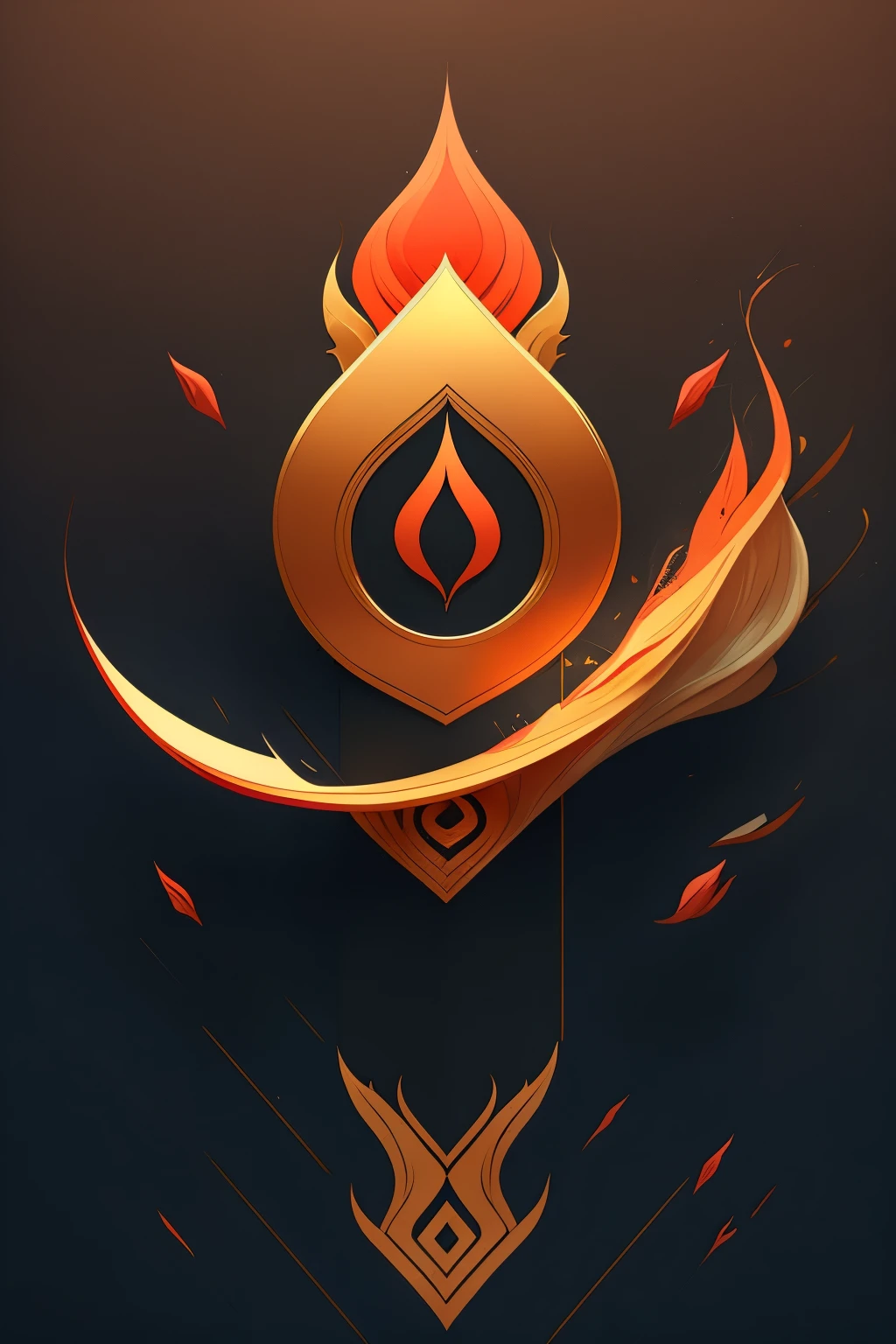 Create a modern and ironic logo for "ERPAMBUDHI" inspired by the symbol "@🔥". The design should exude brutal simplicity with a spiritual undertone. Imagine a sleek, clean matte finish with sharp lines that convey a sense of modernity and innovation. The "@" symbol represents the connection and community aspect of the brand, while the "🔥" symbolizes the passion and energy that ERPAMBUDHI brings to the table. The logo should be visually striking and memorable, leaving a lasting impression on viewers. The sleek design, combined with the use of the "@" and "🔥" symbols, will help establish ERPAMBUDHI as a unique and dynamic brand in the marketplace