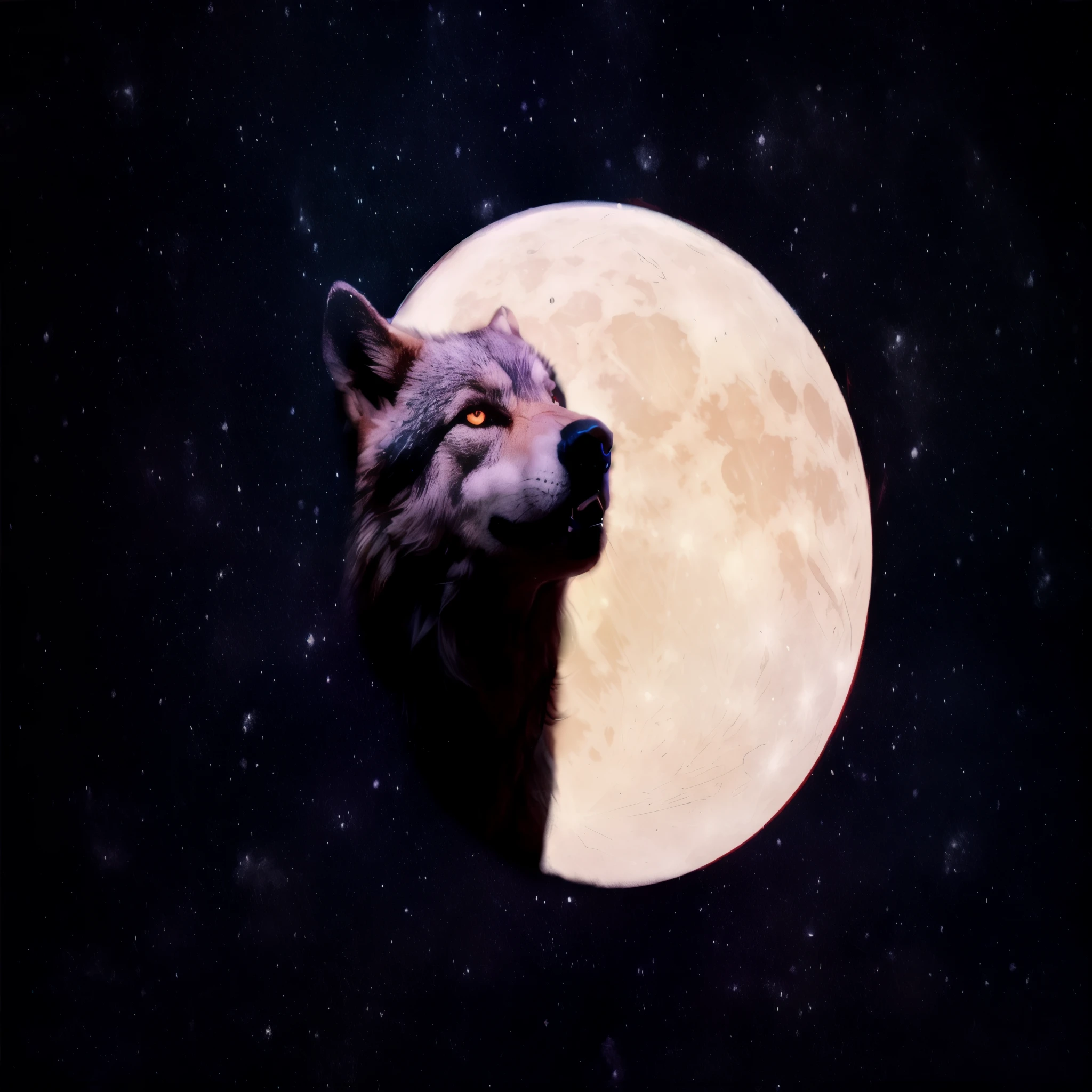 there is a wolf that is looking at the moon, the wolf howls at the moon, wolf howling at full moon, howling at the moon, half wolf, wolf, howling, fantasy wolf portrait, lone wolf, photo of wolf, great wolf, wolp, half man half wolf, fullmoon, wolf head, full moon background, wolf in hell, full moon