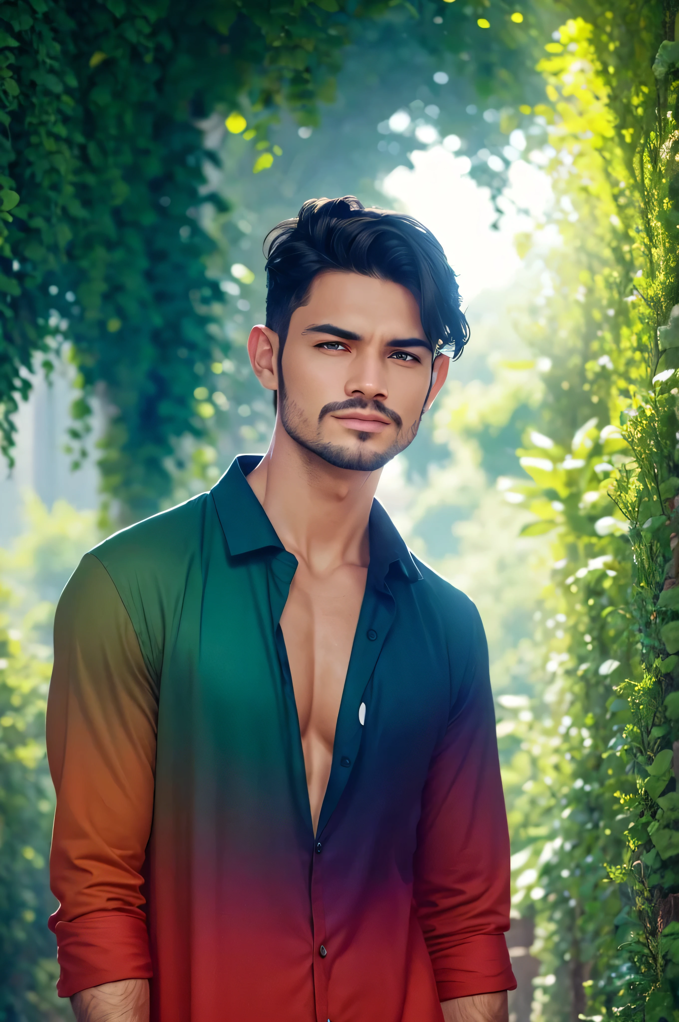 Rainbow mixed colours shirt