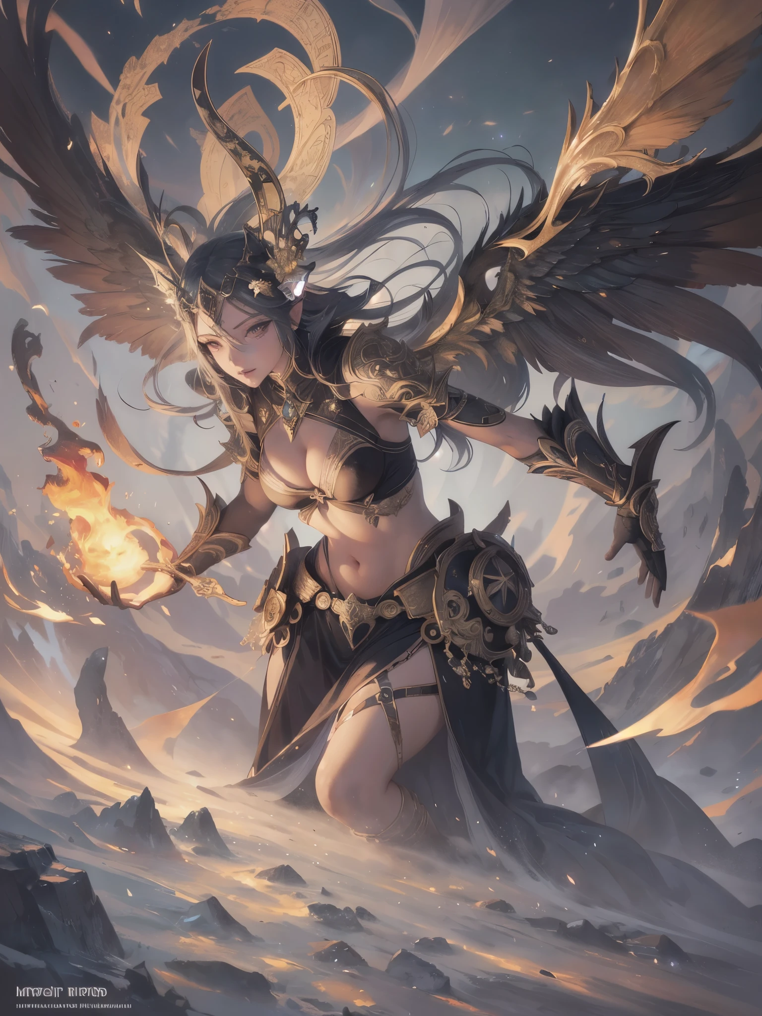 ((highest quality)),(ultra high resolution),(Super detailed),(detailed description),((best CG)),(best work of art),super precision art,amazing drawing art,(Fantasy art with precise details:1.5), ice flame