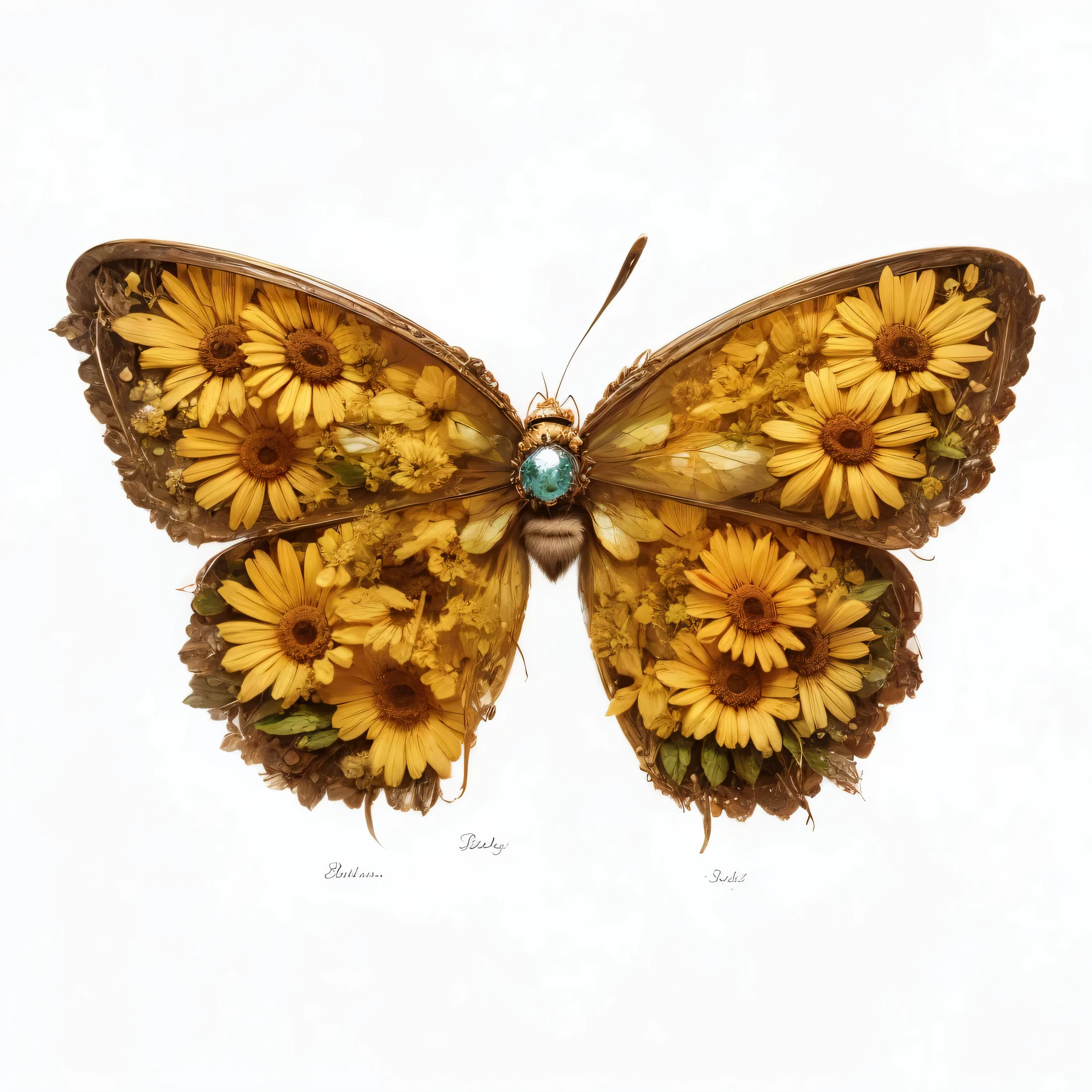 bee element,Small daisy elements