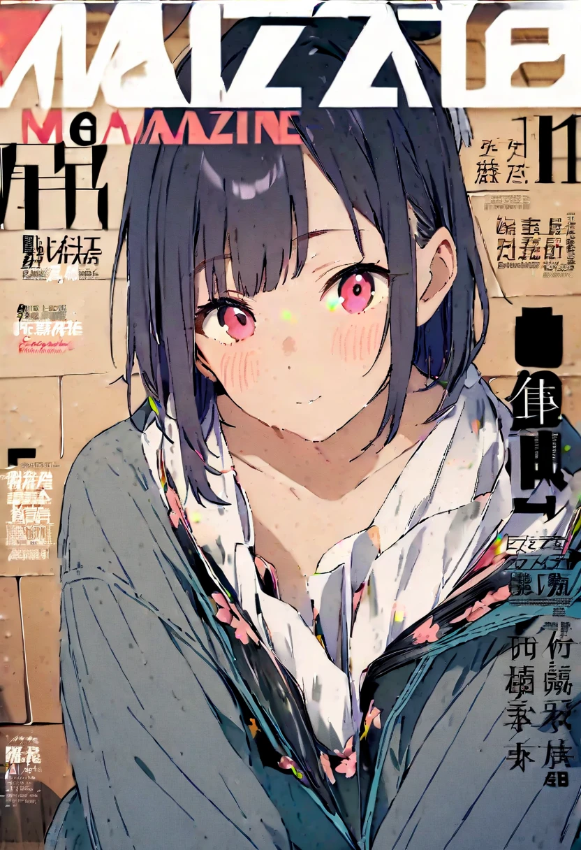 (magazine cover:1.4),1 girl,alone