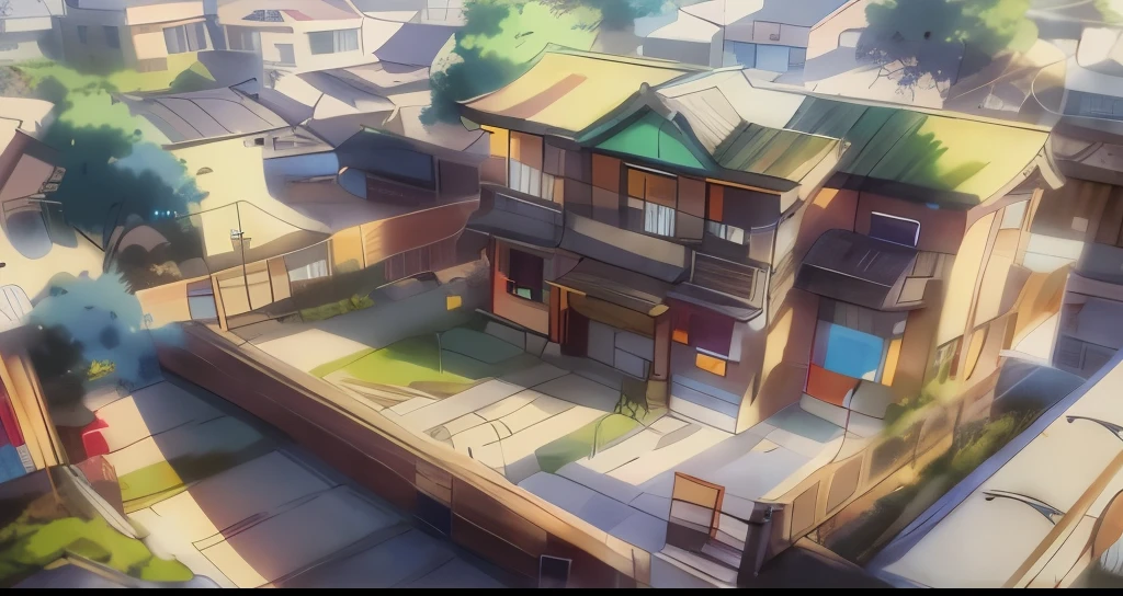 your name, anime style 4k, your name风格, Bold line drawing,Japanese animation,Anime light and shadow,anime color,Anime outdoor lines thickened
