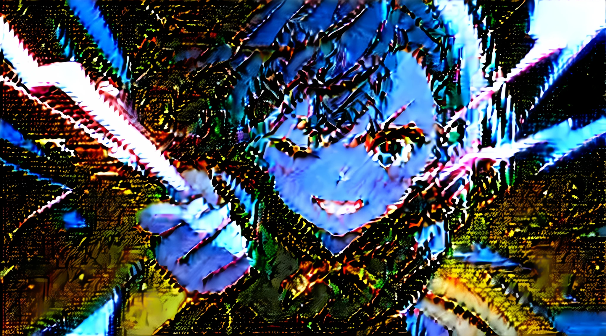 1girll, blood in face,High ponytail brown,Green clothes,irate, Holding a long sword, (fly), Chinese mythology, The cloudy, Detailed sky, abstract backgrounds, (flame_surge_style:0.5)