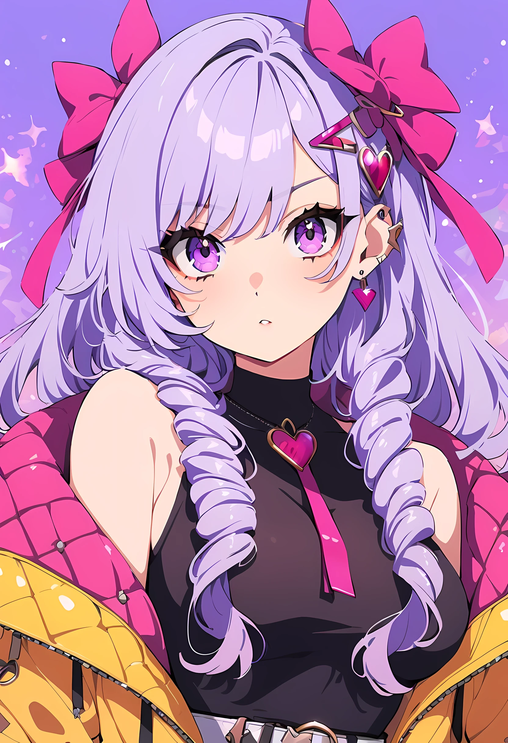 masterpiece, best quality, 1 girl, Elena_(possible_No_Gossip), silver hair, purple eyes, long hair,