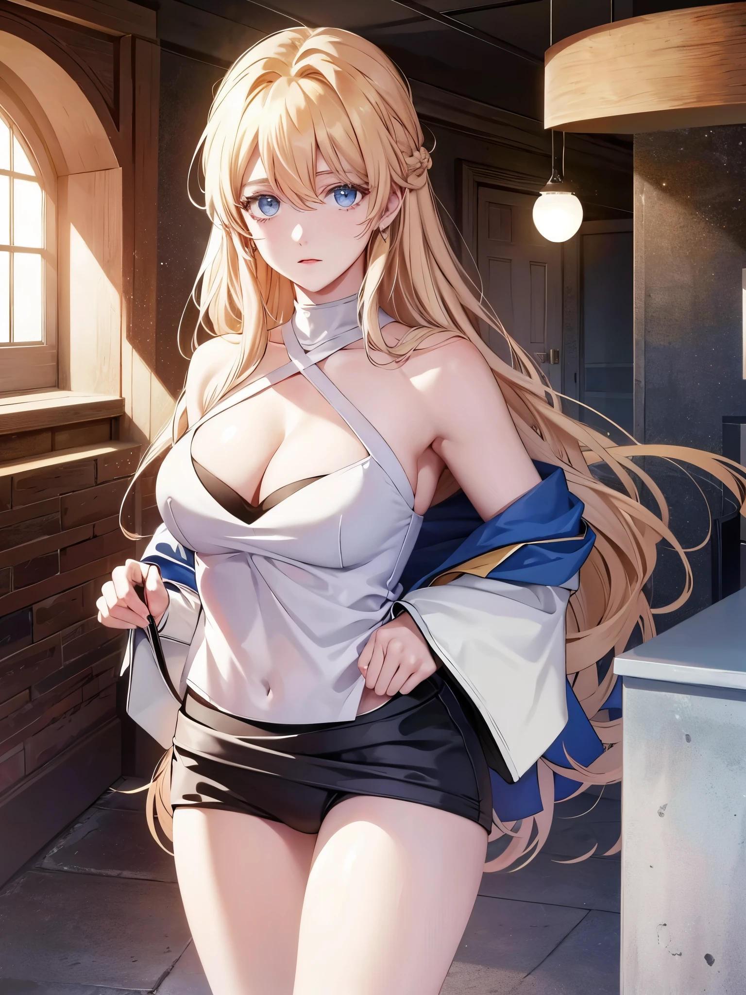 Rachel, modelling for a magazine, cleavage, 4k resolution