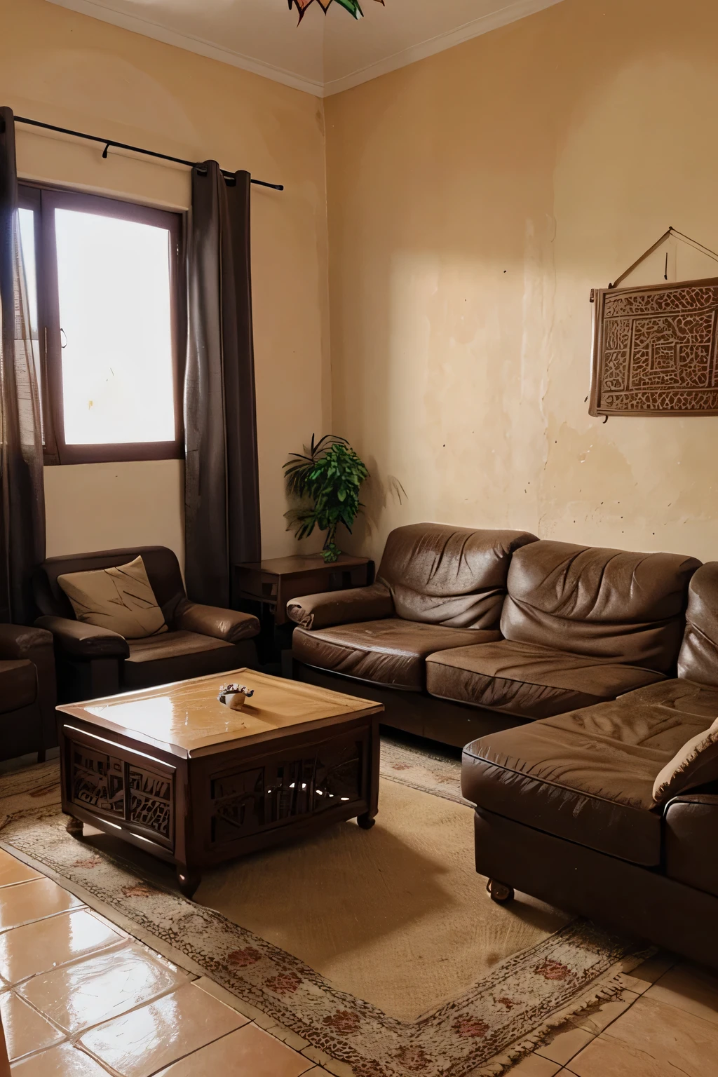j'ai besoin d'un fond photo avec un salon typiquement marocain