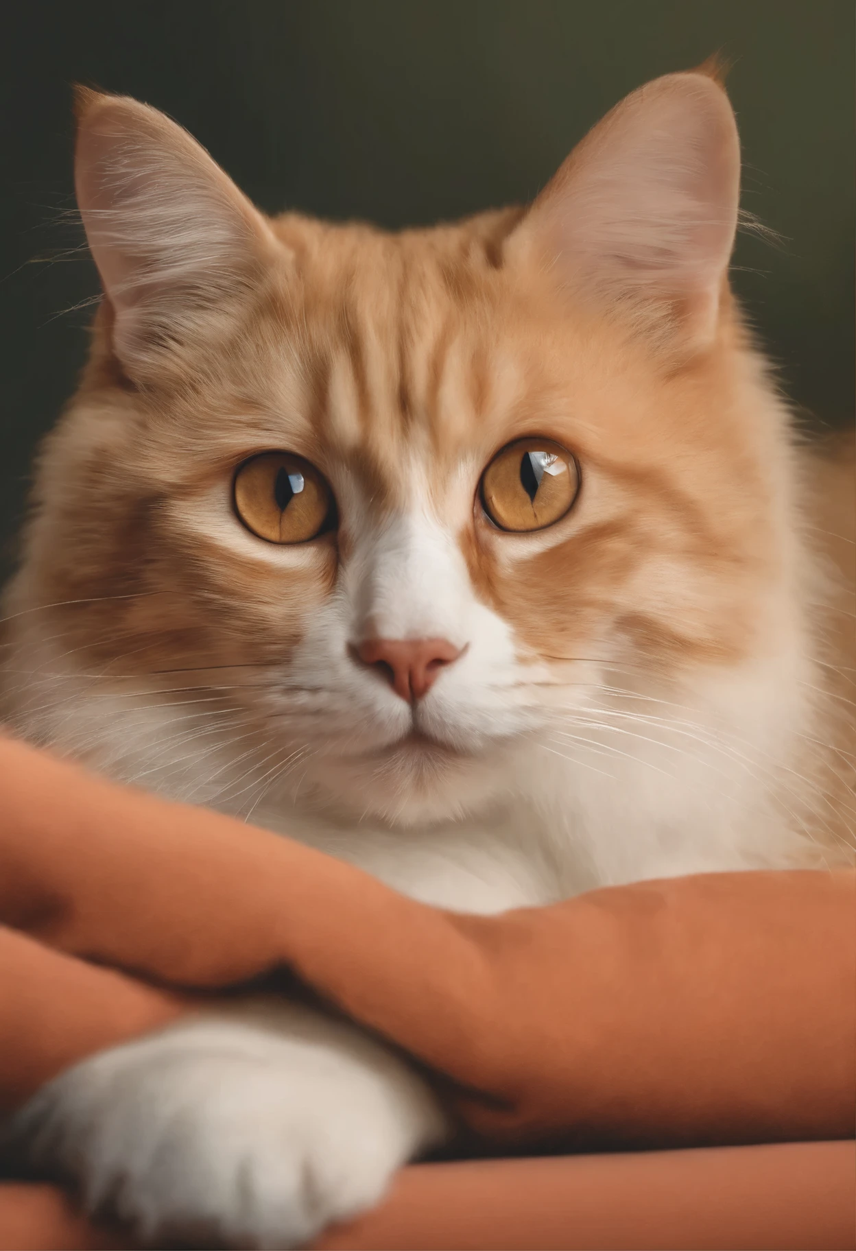 imagem de gato laranja, Sitting no pink sofa, ultra realista, highly realistic portrait, imagem realista, imagem digital, altamente detalhada, retrato em close muito detalhado, Retrato de um gato, highly retrato detalhado, retrato detalhado, Highly detailed portrait photography, highly detailed illustration, matte illustration, retrato de alta qualidade