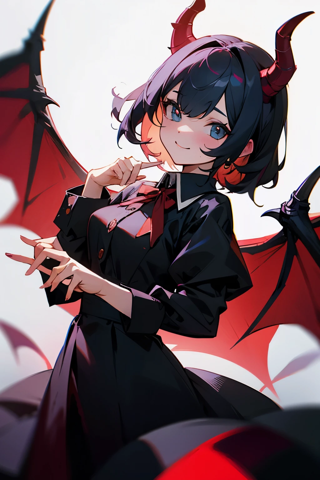 Cute girl, devil