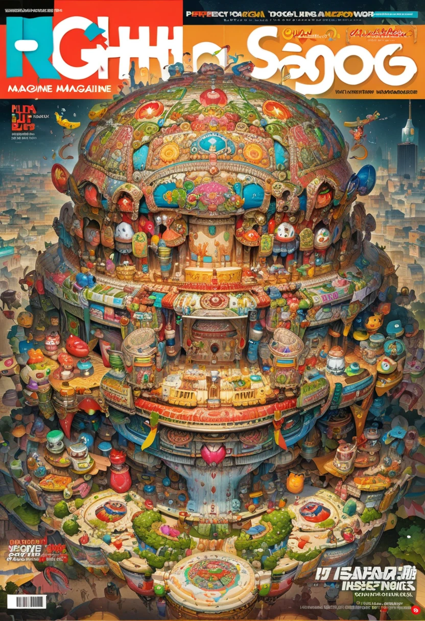 (magazine cover:1.4), by Skottie Young