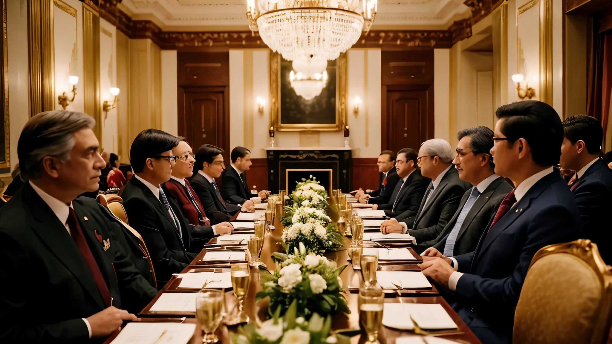 A meeting of a small number of elite people who decide the state of the world