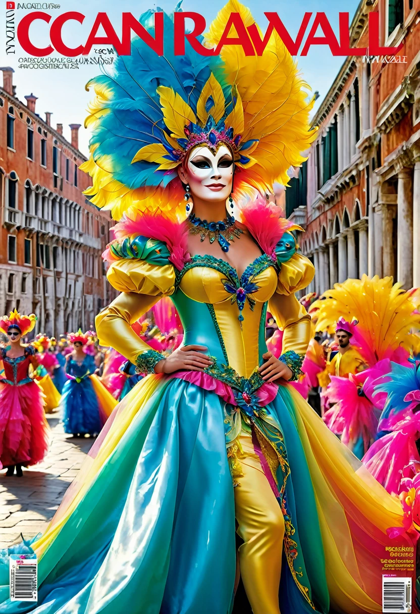 magazine cover, Venice carnaval magazine