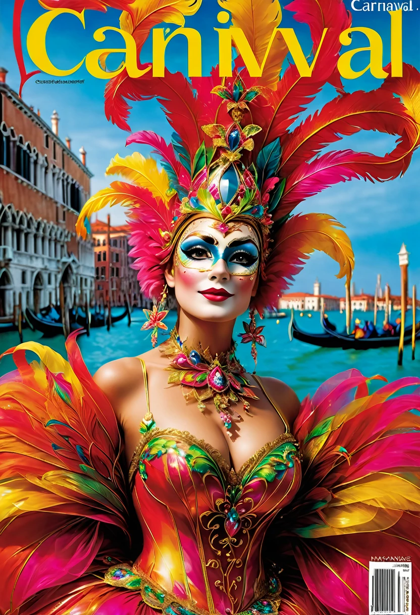 magazine cover, Venice carnaval magazine