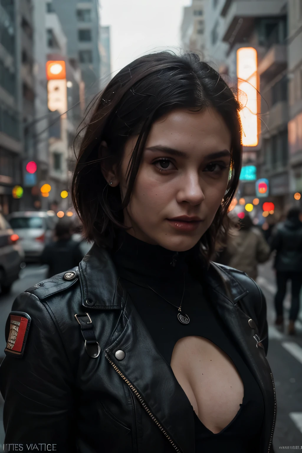 Mulher militar ou cyberpunk
