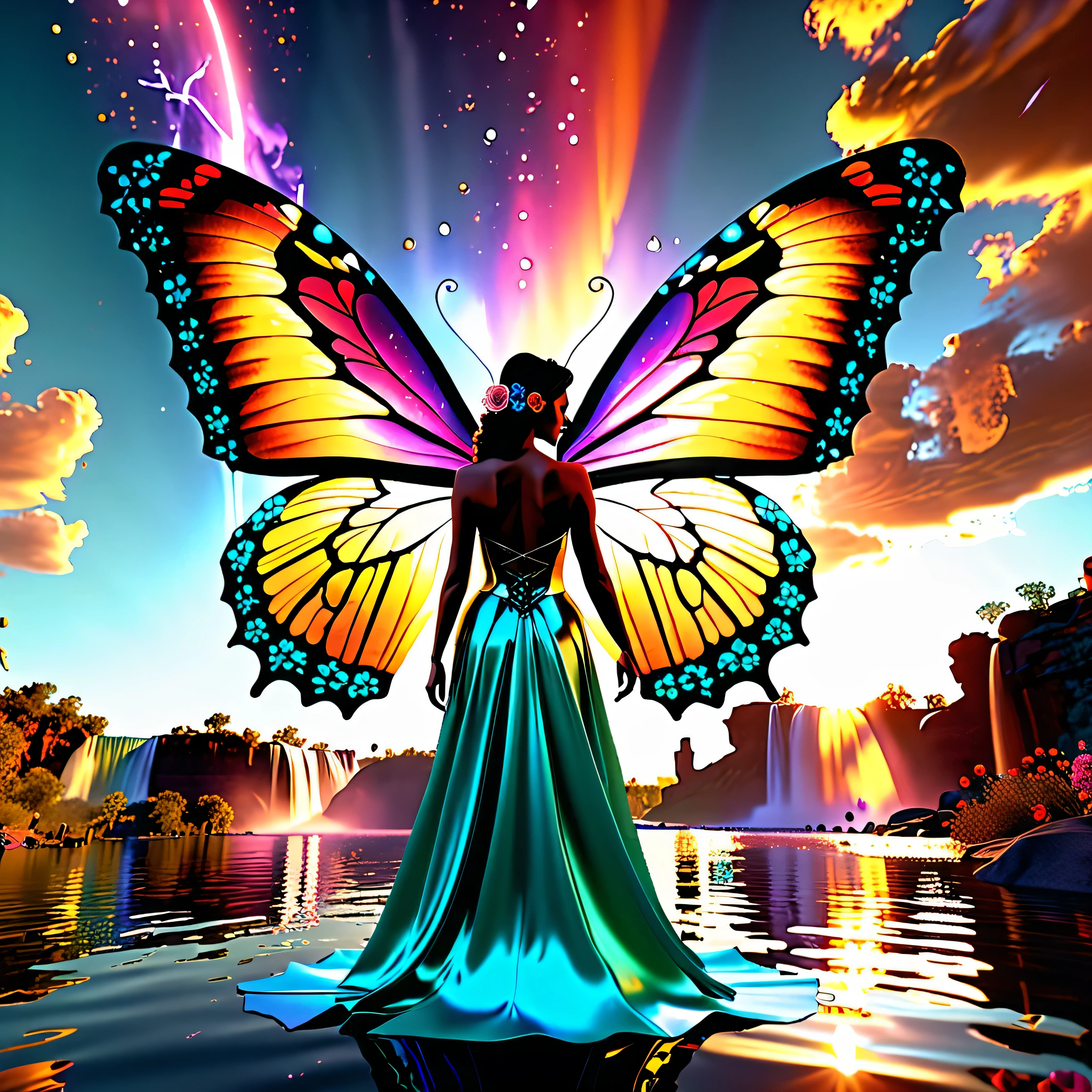nebulae stars panoramic starry_sky sunset spacious Sunshine sunrise, BackView Guitarist (holding guitar:1.3) UnrealEngine5 ultra Cinematic_sunLight Diva Urban deep path equirectangular Stage Epic tmasterpiece retro dramatic scenes dynamic composition ultra_photo-realistic girl_Back-View rose Style Fullbodye Tattoo ❤ kanzite Heart symmetrical "Dia de los Muertos" Lys meticulously intricate beholder Eiffel ultra_high-details ultra_high-quality ultra_high-definition ultra_high-resolution gorgeous epic ((Brights eyes)) (Detailed eyes) ((ultra detailed hairry skin oil)) ((ultra realistic skin)) silk (The Little Faux Freckles Makeupgirl shiny facial skin silks) ((expressive characters reddener)) heavy necklace blink blink indigo turquoise Earth hearth sundrop jewelry straps on the shoulders of dress ((ultra sharp-focus)) frange ((captivating colors (Dia de los Muertos) colorful BridalDress)) optimal perfection accurate volumetric Lightning contrast global illumination cgi vfx sfx reflex Octane_render extreme improved UHD XT3 saturate radiant vivid DSLR HDR romm rgb pbr 3dcg fxaa blu-ray backlight colors-coded frontlight anti-aliasing fkaa txaa rtx ssao opengl-shaders glsl-shaders post-processing post-production cell-shading tone-mapping luminescence jewel Crystalline butterfly "Niagara Falls" CGSCOSITY invokes monarch fleuraison summon monster monstrous viceroy fire magic creature bloom Tourmaline crystal opal "Water Falls" population glass strange glow "Heavy Metal" chrome extremely detailed reflection sex nsfw naked varies multi etc. --v6 --s1000 --c20 --q5 --chaos100