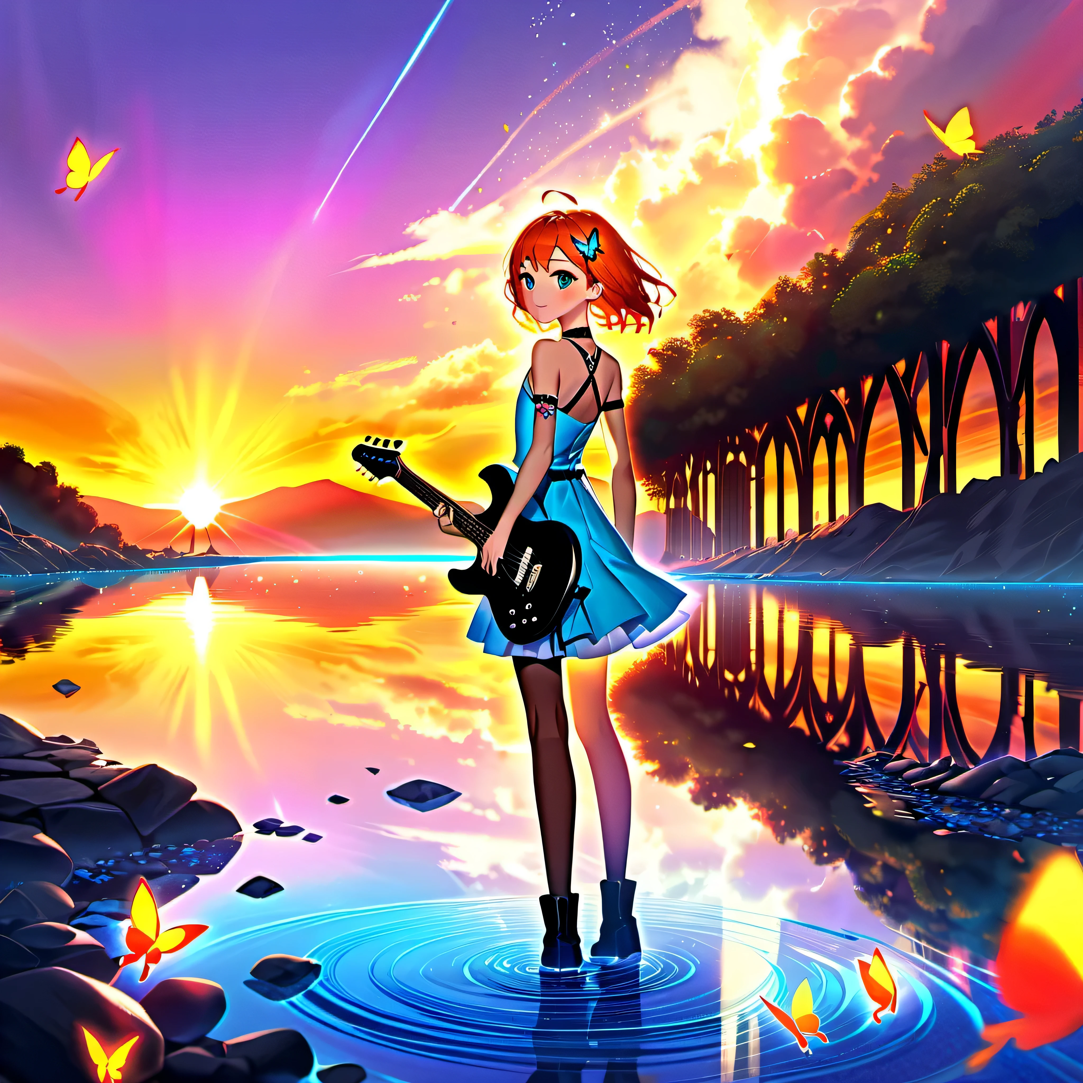 Magazine Cover, nebulae stars panoramic starry_sky sunset spacious Sunshine sunrise, BackView Guitarist (holding guitar:1.3) UnrealEngine5 ultra Cinematic_sunLight Diva Lake deep path equirectangular River Epic tmasterpiece retro dramatic scenes dynamic composition ultra_pro-photo-realistic girl_Back-View rose Style Fullbodye Tattoo ❤ kanzite Heart symmetrical "Dia de los Muertos" Lys meticulously intricate beholder Eiffel ultra_high-details ultra_high-quality ultra_high-definition ultra_high-resolution gorgeous epic ((Brights eyes)) (Detailed eyes) ((ultra detailed hairry skin oil)) ((ultra realistic skin)) silk (The Little Faux Freckles Makeupgirl shiny facial skin silks) ((expressive characters reddener)) heavy necklace blink blink indigo turquoise Earth hearth sundrop jewelry straps on the shoulders of dress ((ultra sharp focus)) frange ((captivating colors (Dia de los Muertos) colorful BridalDress)) optimal perfection accurate volumetric Lightning contrast global illumination cgi vfx sfx reflex Octane_render extreme improved UHD XT3 saturate radiant vivid DSLR HDR romm rgb pbr 3dcg fxaa blu-ray backlight colors-coded frontlight anti-aliasing fkaa txaa rtx ssao opengl-shaders glsl-shaders post-processing post-production cell-shading tone-mapping luminescence jewel Crystalline butterfly "Niagara Falls" CGSCOSITY invokes monarch fleuraison summon monster monstrous viceroy fire magic creature bloom Tourmaline crystal opal "Water Falls" population glass strange glow "Heavy Metal" chrome extremely detailed reflection sex nsfw naked varies multi etc. --v6 --s1000 --c20 --q5 --chaos100