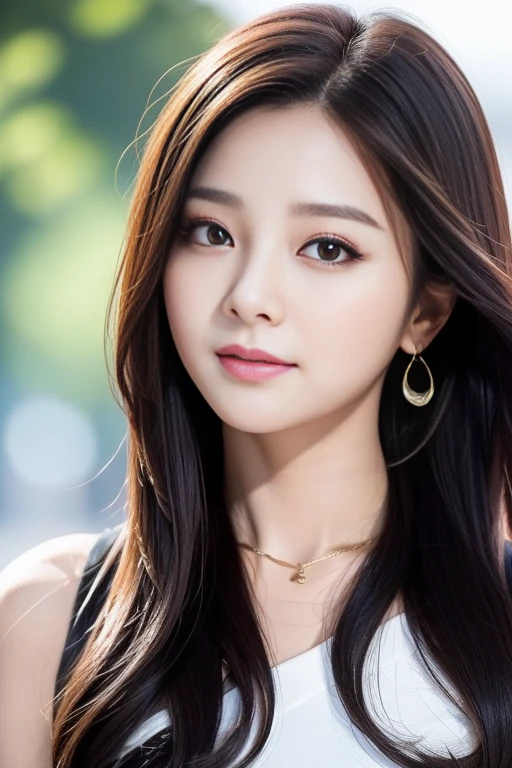 Close-up of woman with long hair and black top, Tzuyu twice, Actress from Korea, Gorgeous young Korean woman, Cute Korean actress, Beautiful South Korean woman, Korean female idol image, Beautiful young korean woman, Susie, Lee Ji Yoon, Lee Ji-eun, Adorable young Korean face, Hwang Si-ho