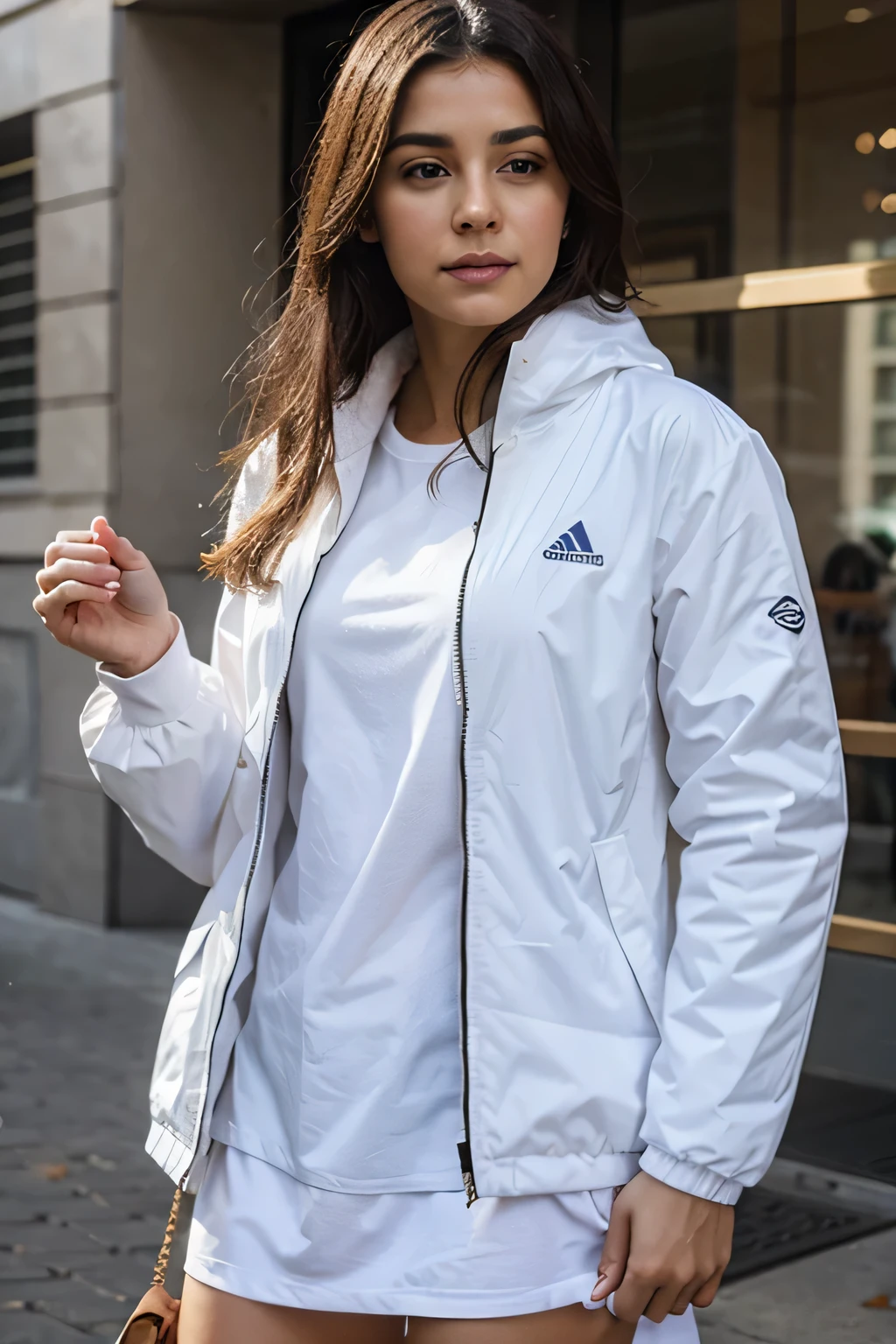 person dressed in white jacket, best quality, high resolution