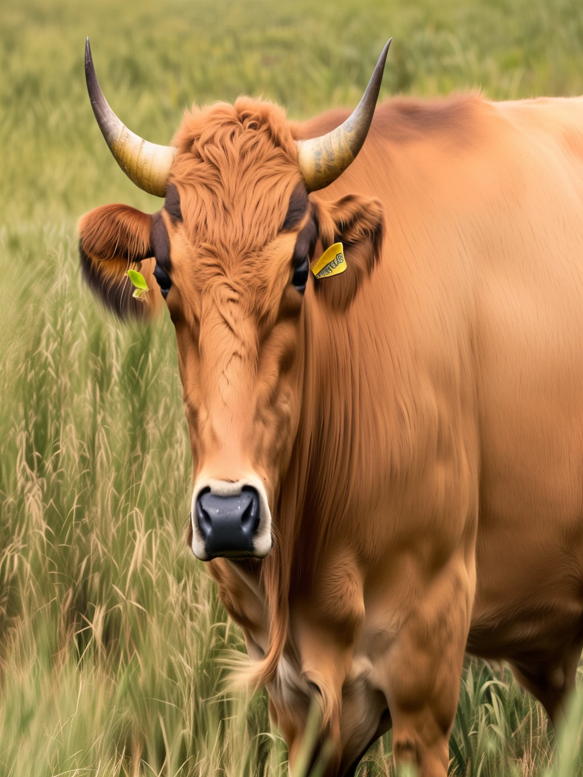 there is a brown ox with horns standing in a field, ox, cow, 雄ox, face of 雄ox, ox horns, oxs, それは雄oxに似ています\'s, Golden Taurus, 雄oxの頭, Written by Julian Hutton, trending photos, ox-girl, Andries Stock, ox肉, ox肉y, by Jesper Knudsen