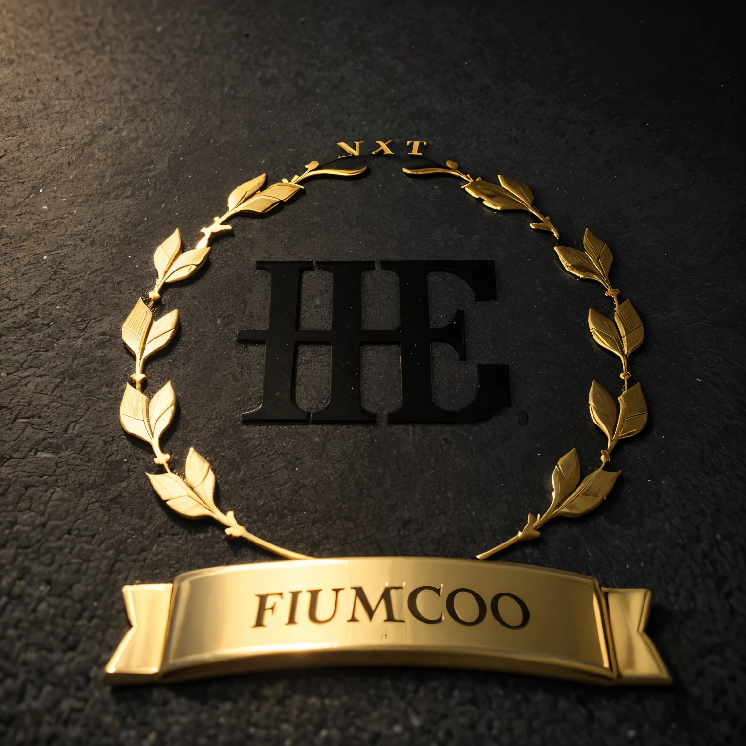 Quero logotipico com o simbolo d faculdade estcio com o nome consultores academicos letras douradas de luxos e fundo preto.