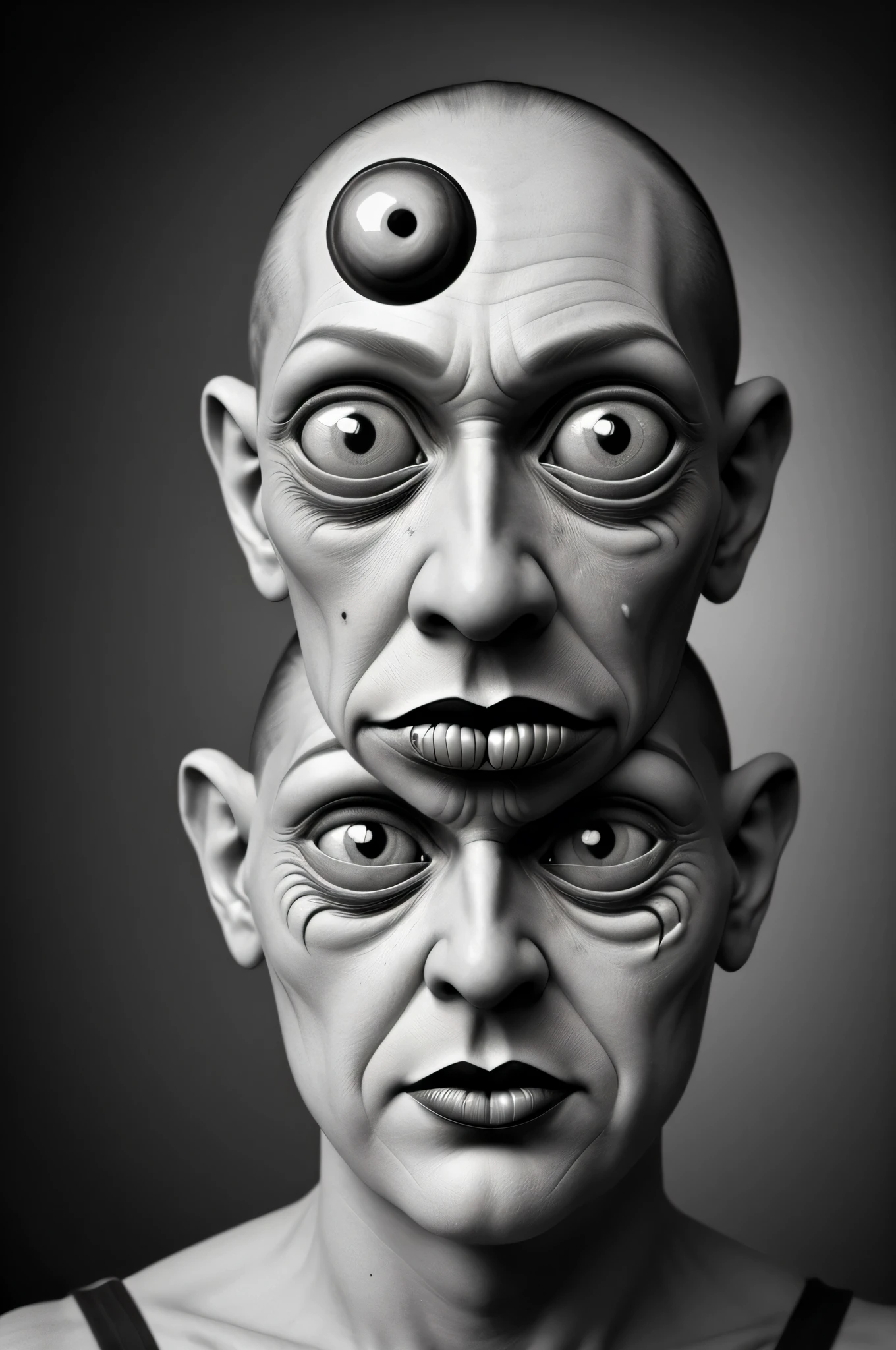 hyper-realistic surreal grotesque amalgam of flat Dada torn nonsense bizarre people multiplied and printed with other flat torn nonsense bizarre multiplied bodies images built-in glued above and below, Dada original 1930 style, Super-detailed, Studio Quality, 48k / HD, Normal Contrast, hyper Realistic Shadows, octane Rendering, Sharp Focus