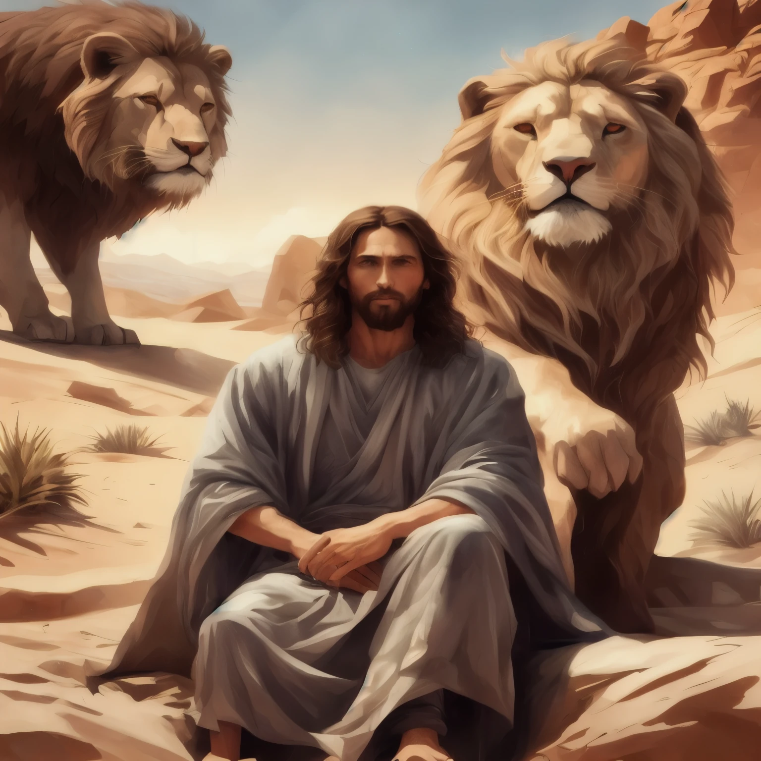 Concept art of Jesus Christ in white clothes in the clouds towards the gates of heaven, foto de corpo inteiro, foto larga, insanely realista with with soft sunset lighting, with detailed skin with facial muscles and skin with pores, 20 megapixels, canon eles r3, profundidade de campo, soft lighting, obra de arte, Melhor qualidade, intricado, tom mapeado, altamente detalhado, art station, suave, sharp focus, dramatic lighting, altamente detalhado art, cinematic, hyper realista painting, trend in aRtstation, 8k, amazing shadows, realista, (altamente detalhado background: 1.0),
