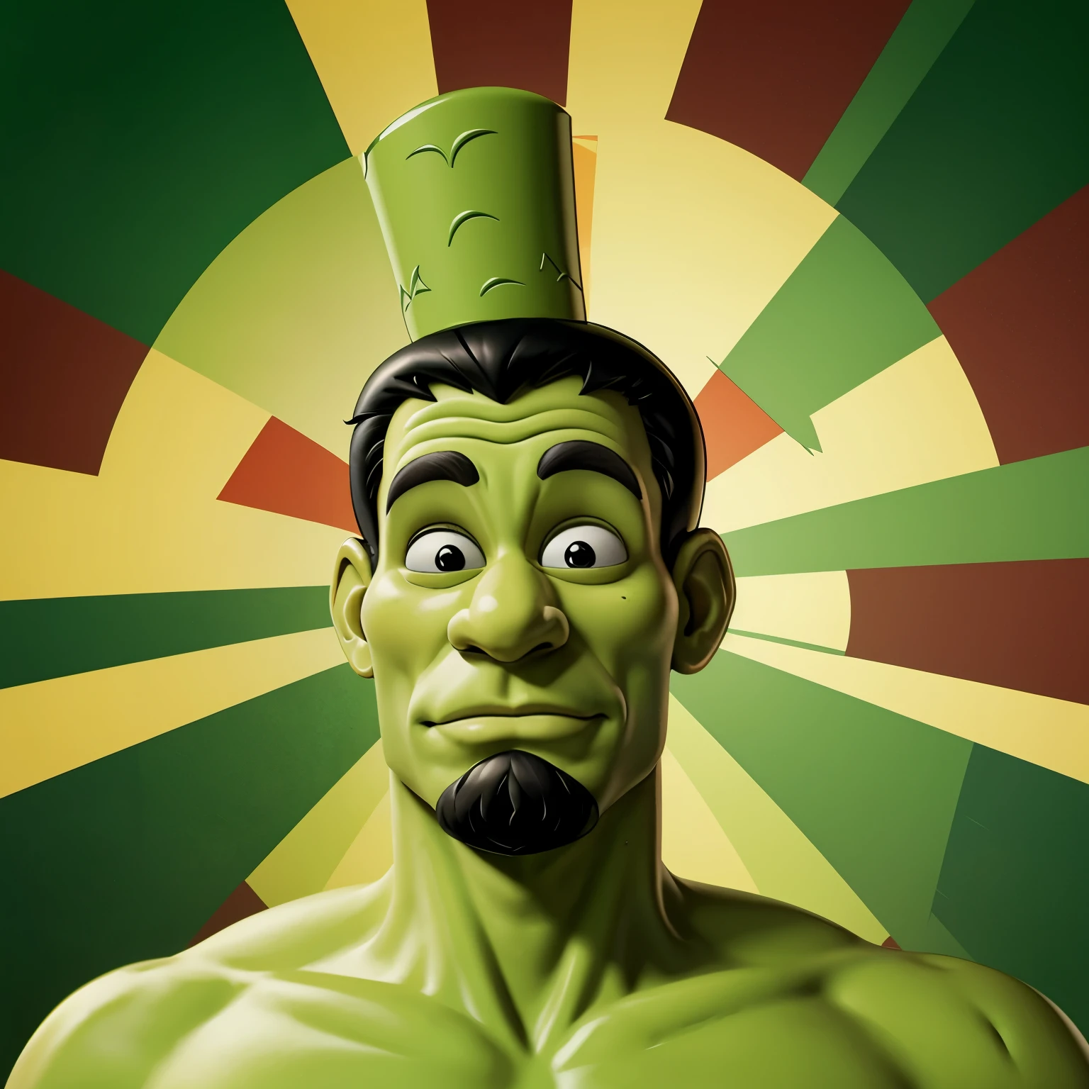 make a marijuana themed popeye cartoon character