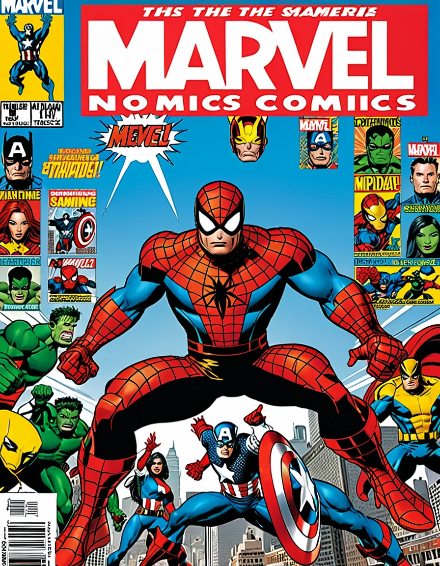 Magazine cover of marvel comics