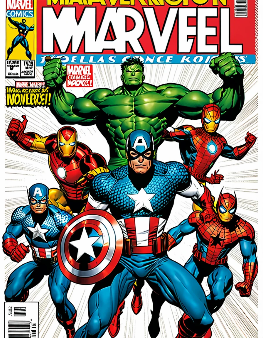 Magazine cover of marvel comics