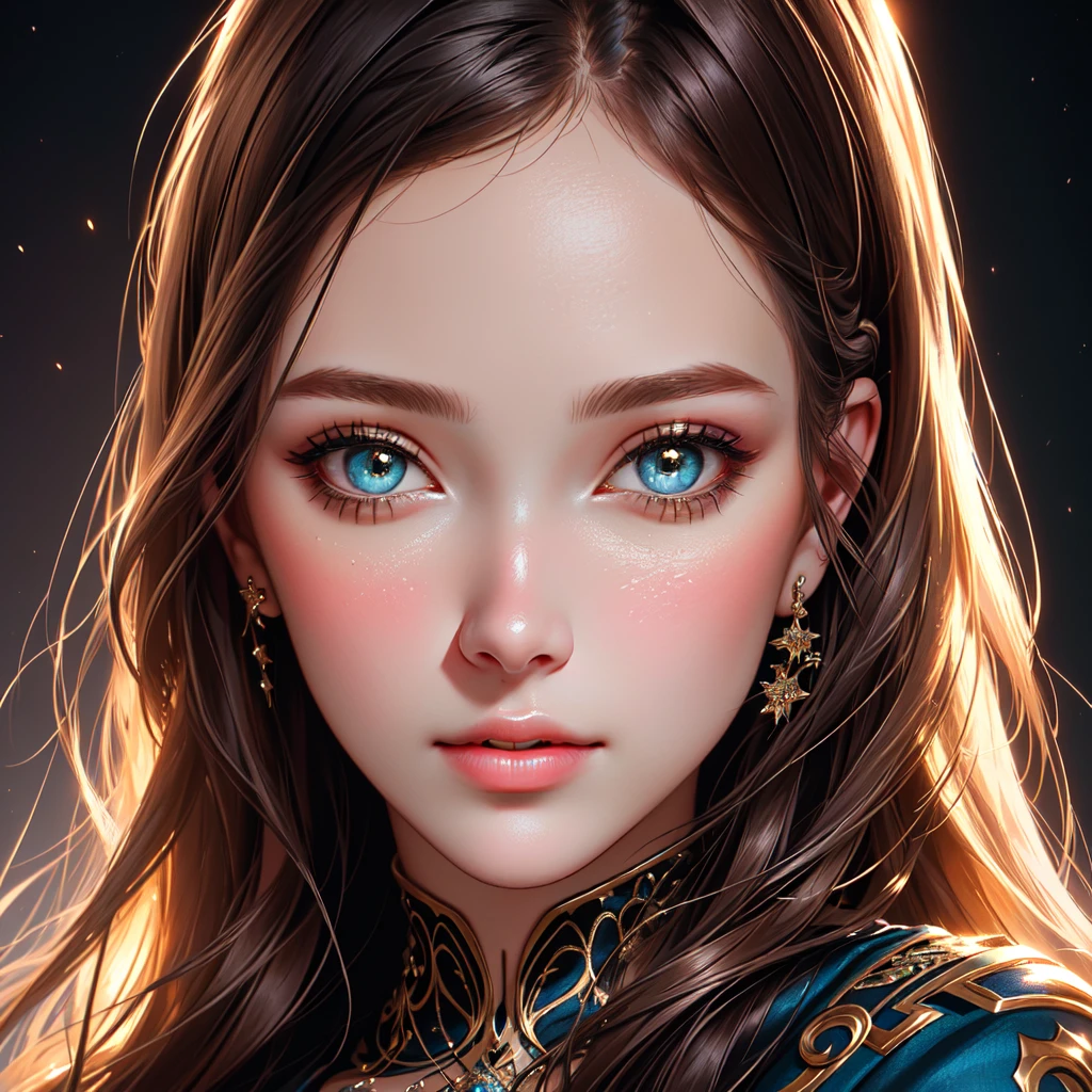 A girl with beautiful face and detailed features, such as detailed eyes and detailed lips, in a portrait. The artwork is of the best quality, with ultra-detailed rendering and a realistic touch. The focus is on the girl's face, highlighting the depth and intricacy of her eyes. The image depicts a perverse femme vibe, with the concept artists incorporating sharp focus and vivid colors to create a captivating piece. The studio lighting adds depth and dimension to the artwork, enhancing the overall composition. The background features bokeh effects, adding a touch of dreaminess to the portrait.