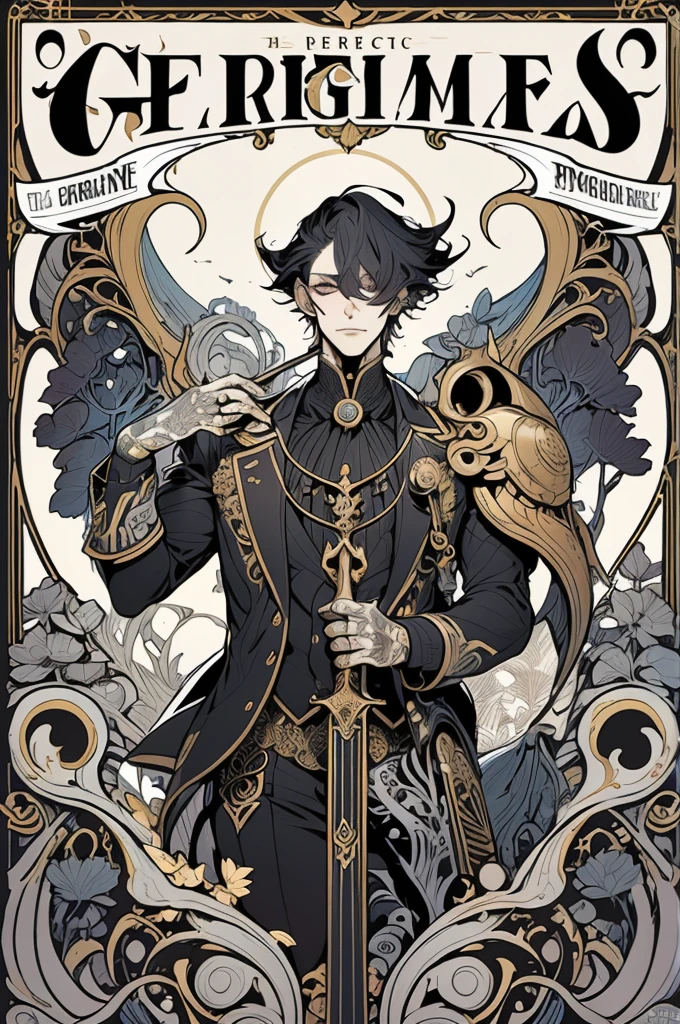 (magazine cover:1.4), best quality, masterpiece, very aesthetic, perfect composition, intricate details, ultra-detailed, Gris Grimly